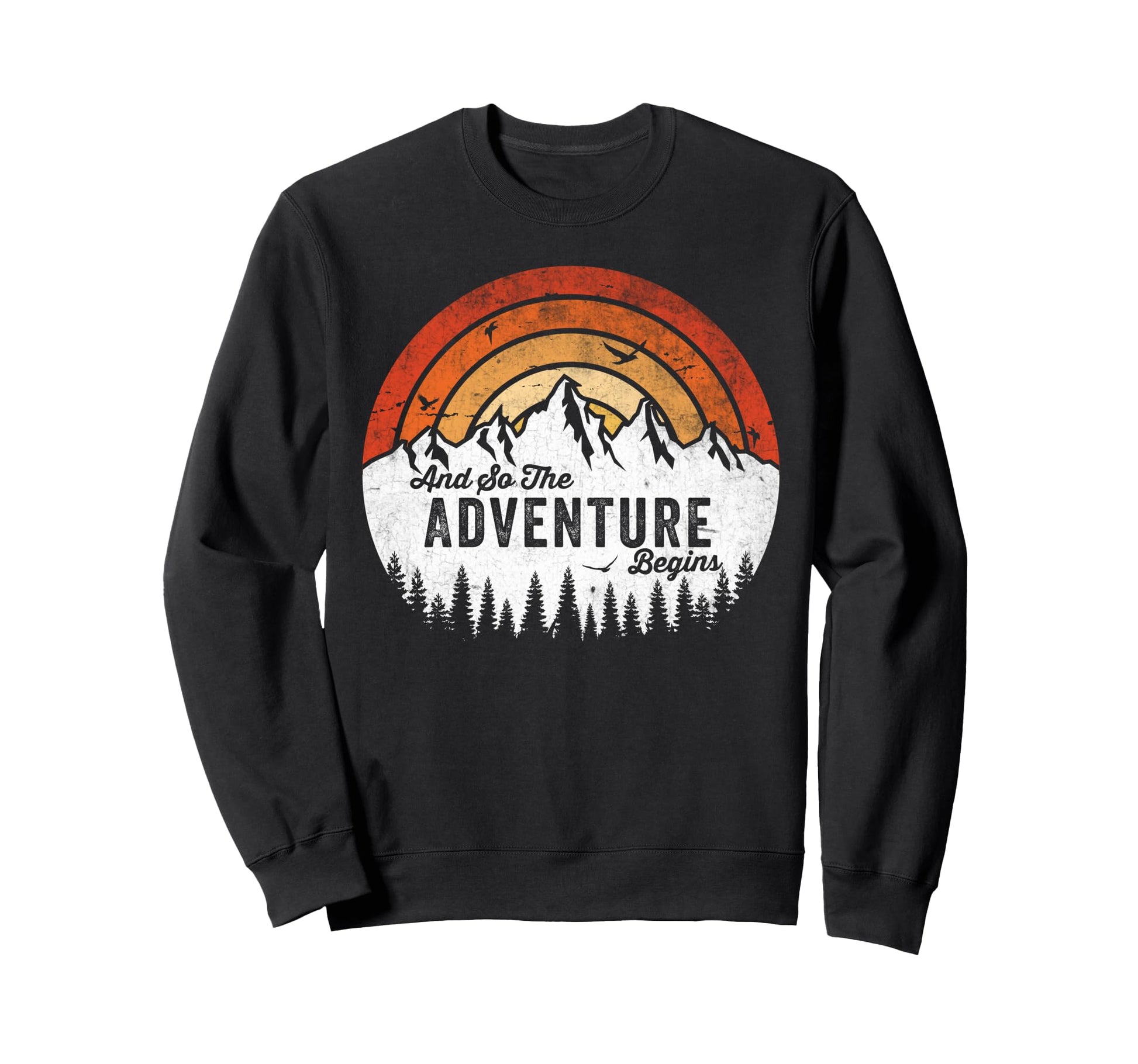 Forest Mountain Nature Adventure Dad Hoodie - Trendy Graphic Men Women - T-Shirt, Sweatshirt, Hoodie