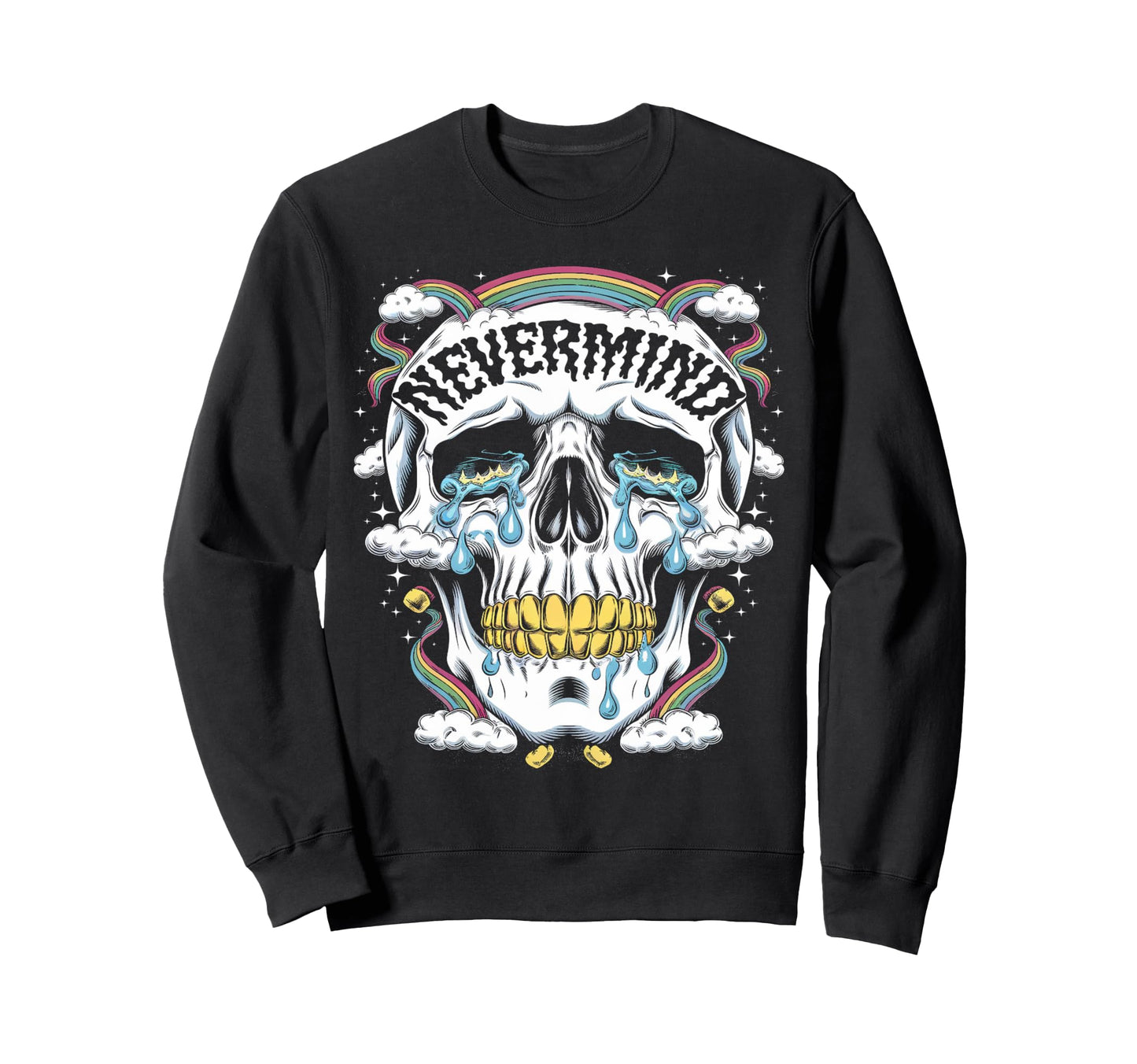 Gothic Mens Womens Tops Skeleton Sweatshirt - Aesthetic Graphic Unisex - T-Shirt, Sweatshirt, Hoodie