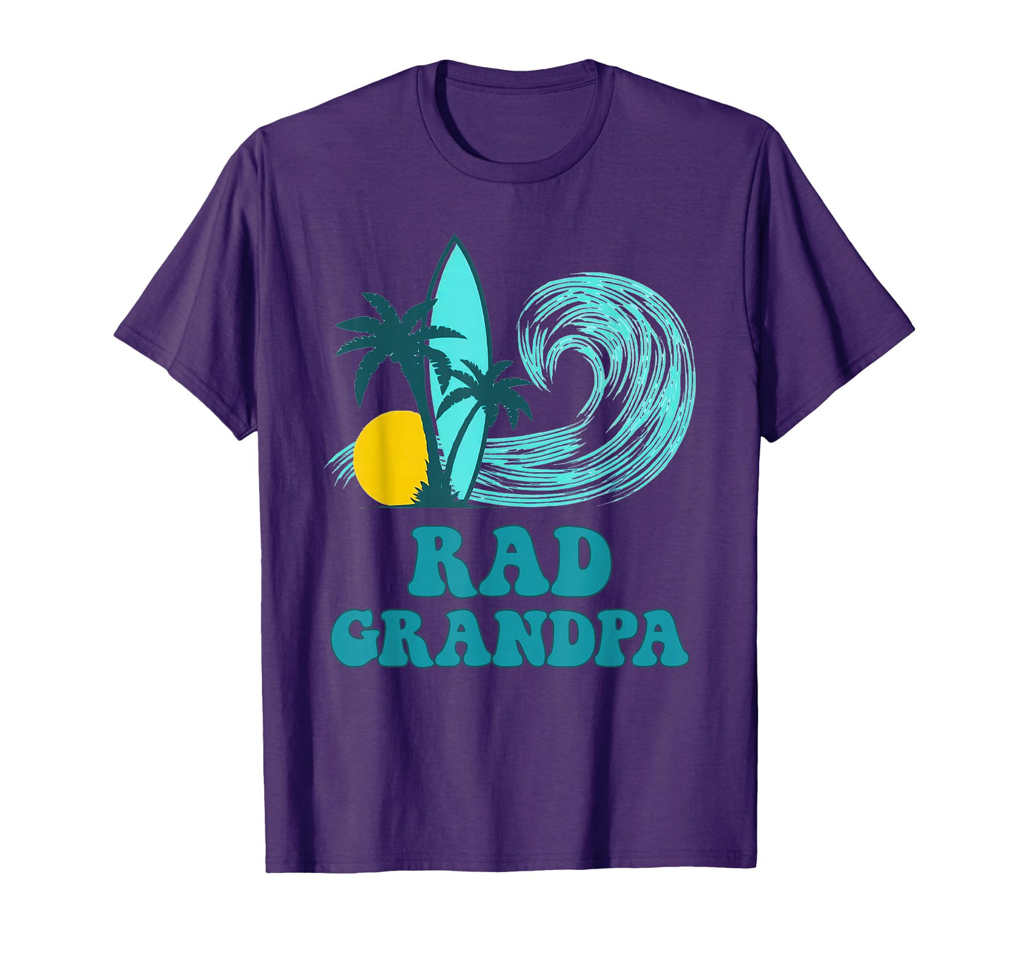 Rad Grandpa Big One 1St Birthday Surf T-Shirt - Graphic Print for Adults - T-Shirt, Sweatshirt, Hoodie