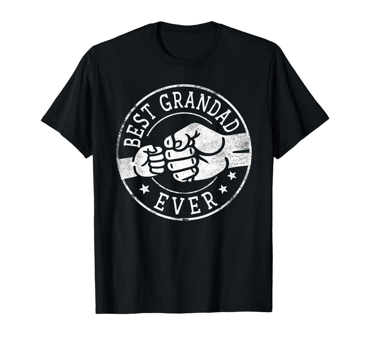 Best Grandad Ever Fist Bump Circle T-Shirt - Graphic Print Men Women - T-Shirt, Sweatshirt, Hoodie
