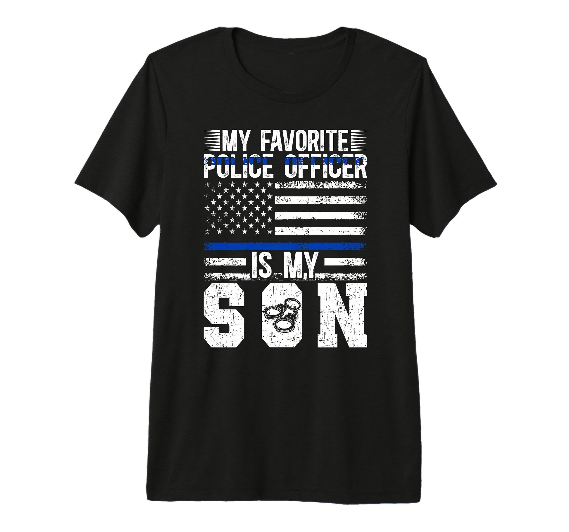Mens My Favorite Police Officer Dad T-Shirt - Streetwear Style Men Women - T-Shirt, Sweatshirt, Hoodie