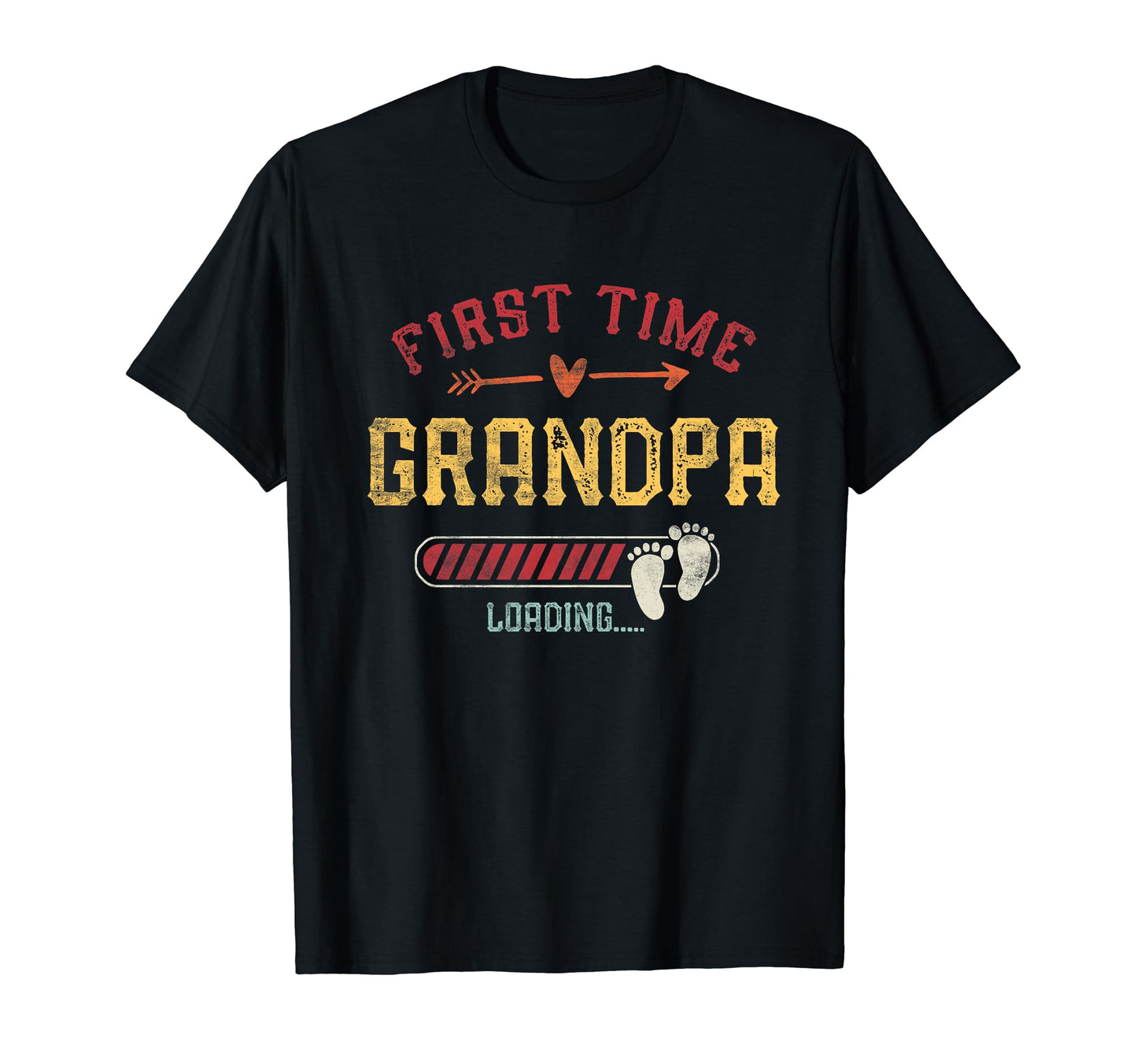 First Time Grandpa Loading Promoted T-Shirt - Casual Everyday Wear Unisex - T-Shirt, Sweatshirt, Hoodie