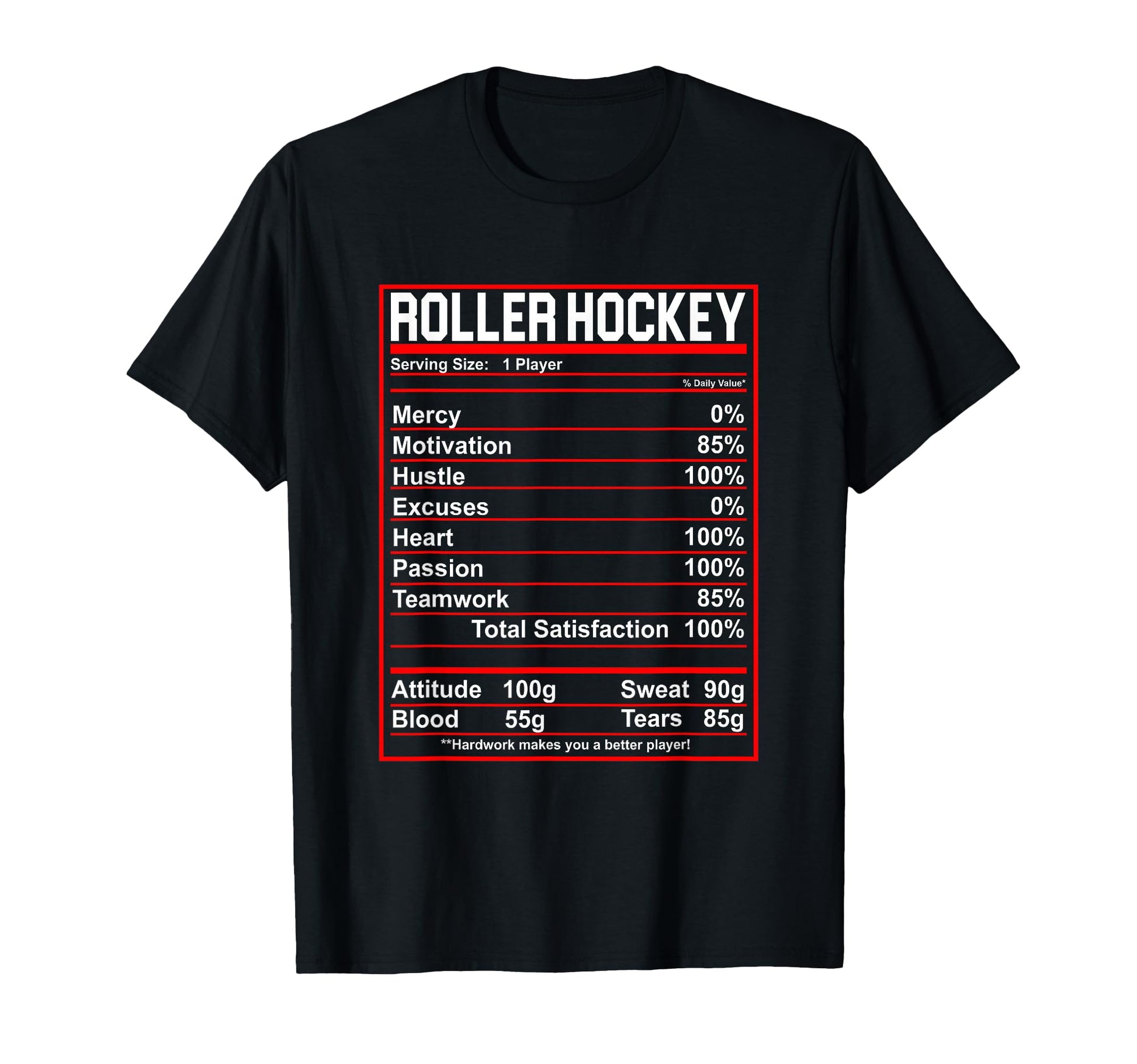 Funny Roller Hockey Player T-Shirt - Minimalist Print for Adults - T-Shirt, Sweatshirt, Hoodie