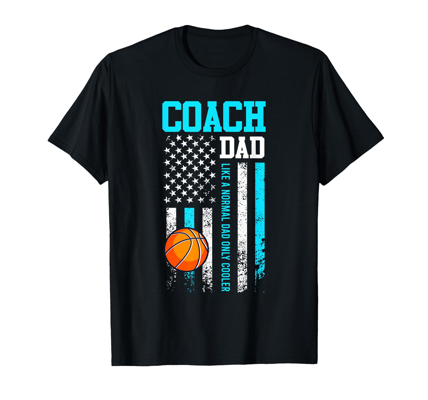 Basketball Coach Dad Basketball Usa T-Shirt - Trendy Graphic for Adults - T-Shirt, Sweatshirt, Hoodie