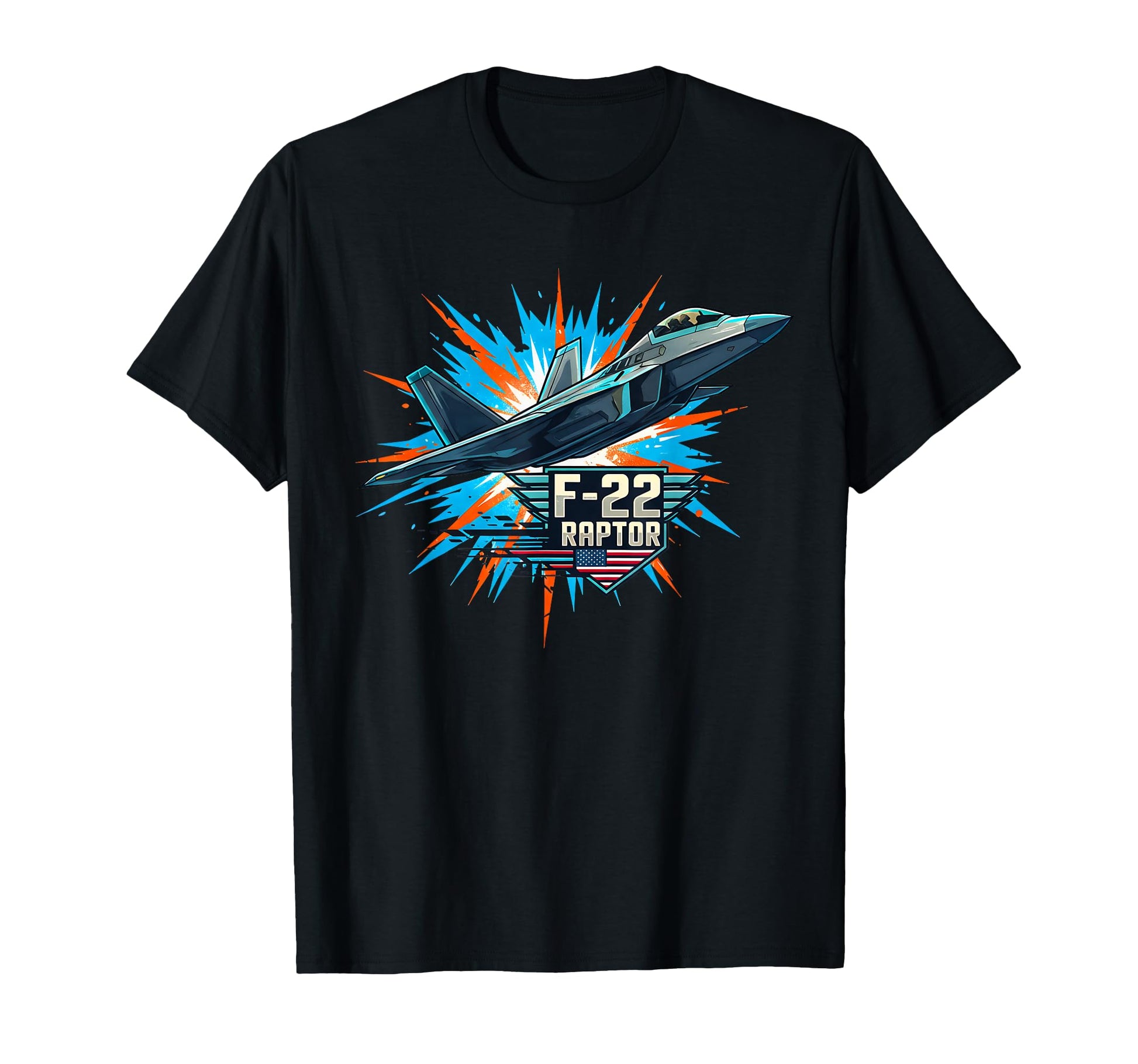 F22 Raptor Stealth Fighter Jet Airplane T-Shirt - Novelty Apparel Unisex - T-Shirt, Sweatshirt, Hoodie