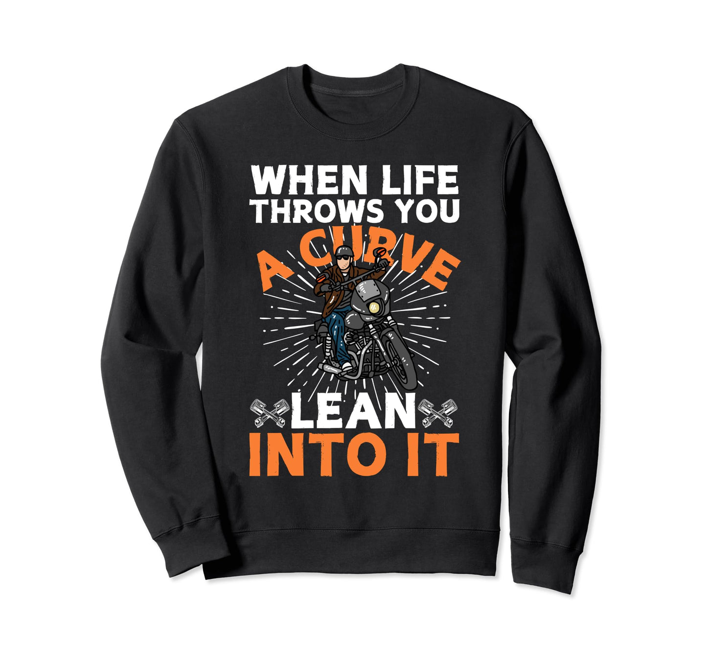 Funny Motorcycle Dad Biker Sweatshirt - Aesthetic Graphic for Adults - T-Shirt, Sweatshirt, Hoodie