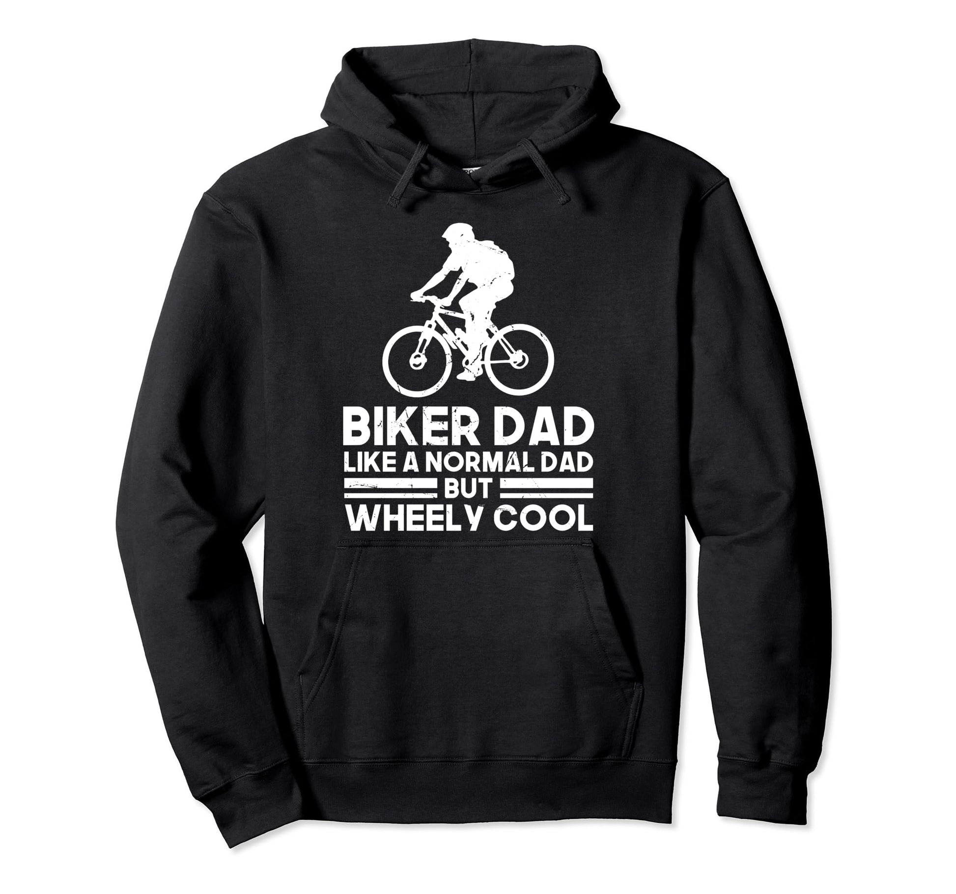 Biker Dad Bike Funny Mtb Funny Fathers Day Hoodie - Minimalist Print Unisex - T-Shirt, Sweatshirt, Hoodie
