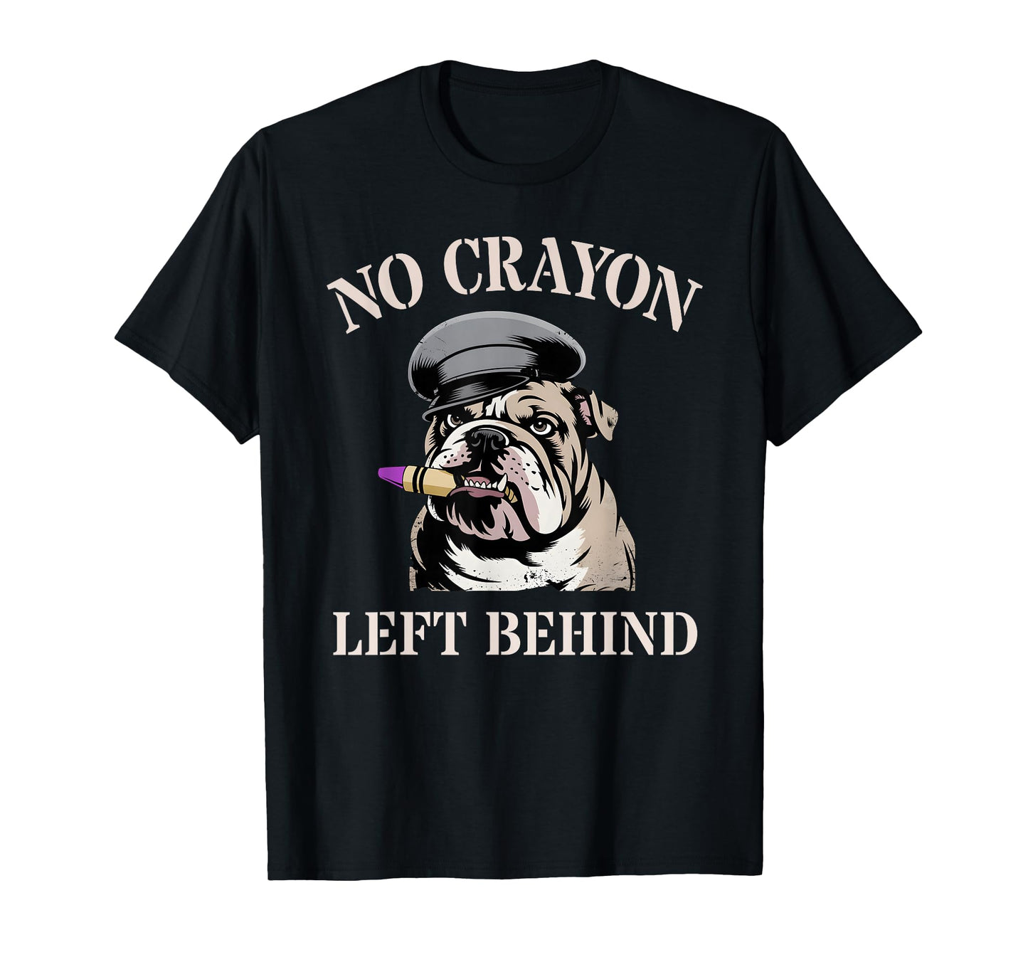 Funny No Crayon Left Behind Grunt T-Shirt - Aesthetic Graphic for Adults - T-Shirt, Sweatshirt, Hoodie