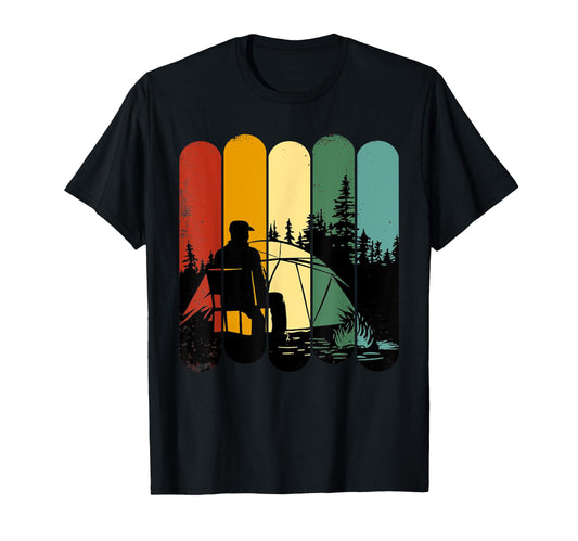 Camping Heart Hiking Forest T-Shirt - Fun Novelty Design Men Women - T-Shirt, Sweatshirt, Hoodie