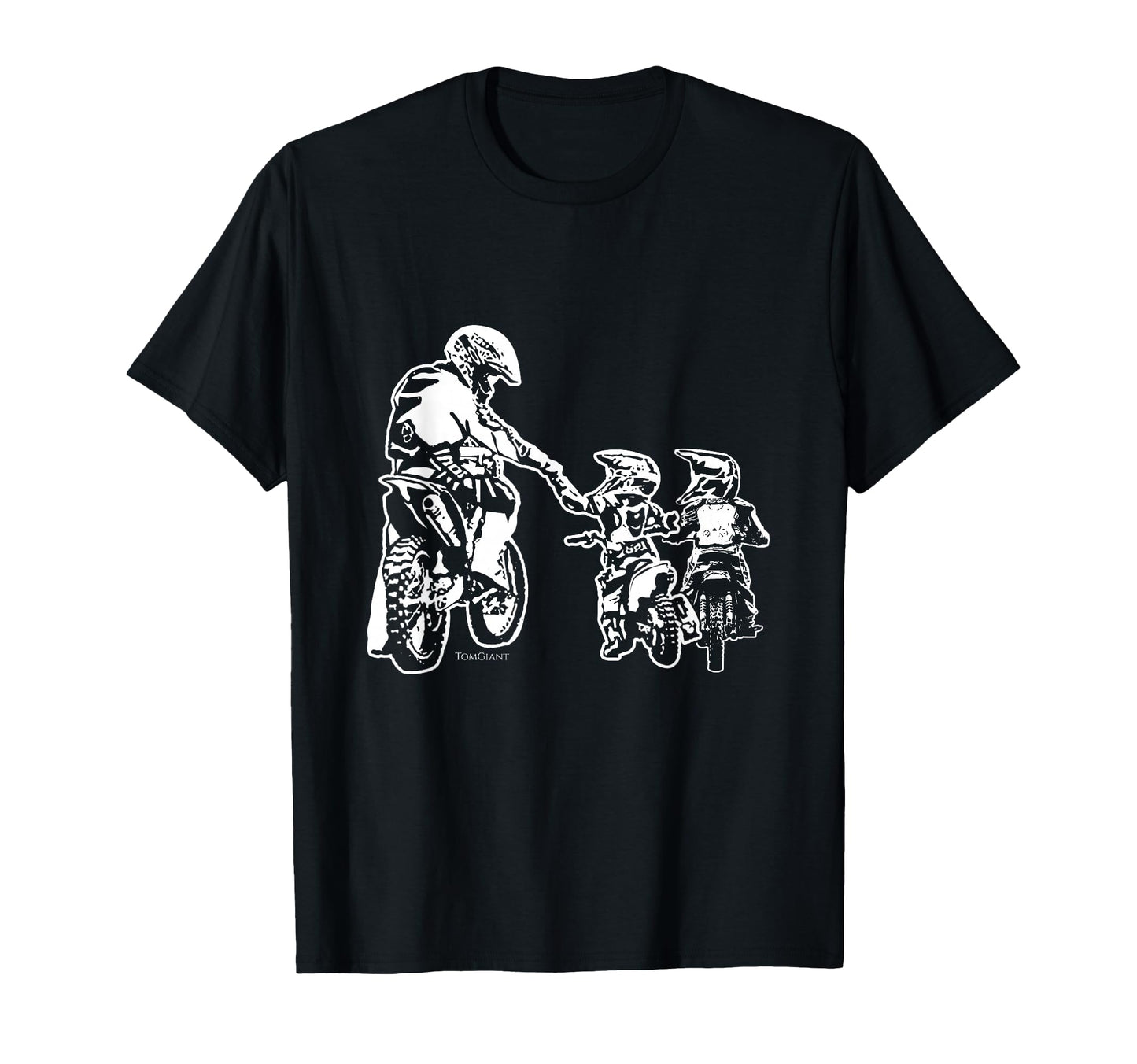 Dad Dirt Bike Rider Motocross Father Son T-Shirt - Graphic Print Unisex - T-Shirt, Sweatshirt, Hoodie