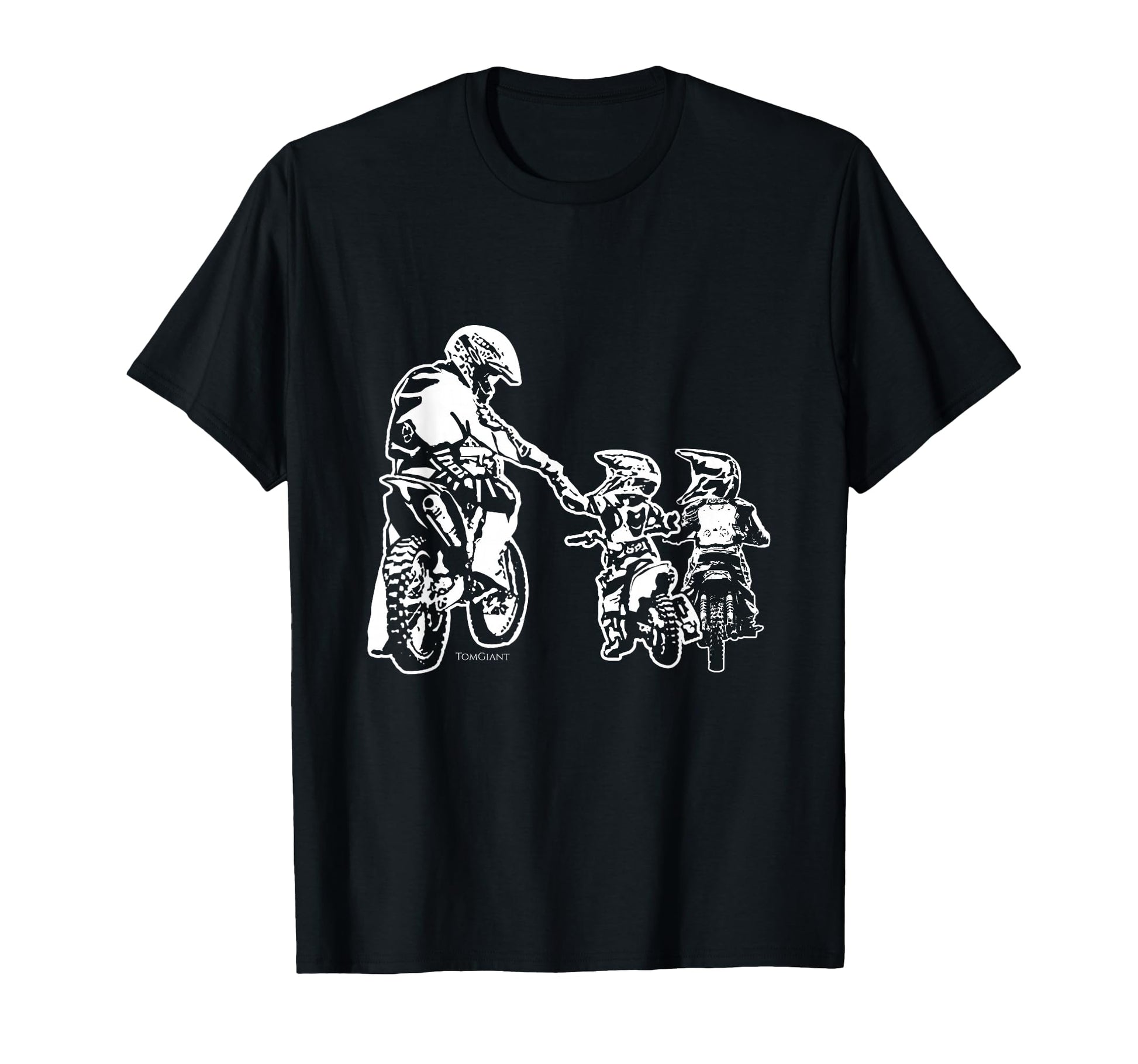Dad Dirt Bike Rider Motocross Father Son T-Shirt - Graphic Print Unisex - T-Shirt, Sweatshirt, Hoodie