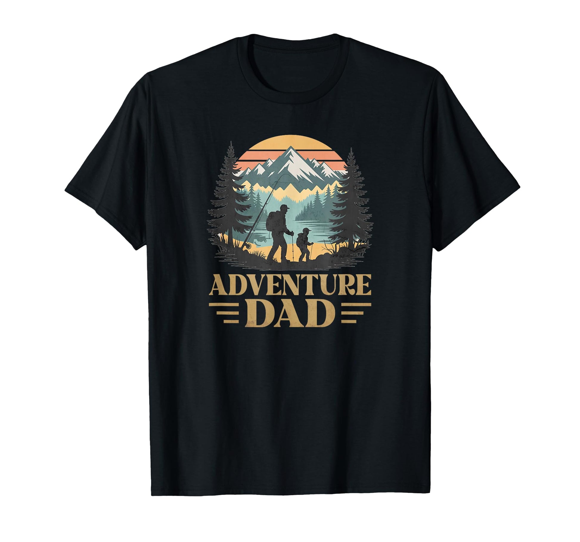 Adventure Dad Outdoor Hiking And T-Shirt - Aesthetic Graphic Men Women - T-Shirt, Sweatshirt, Hoodie