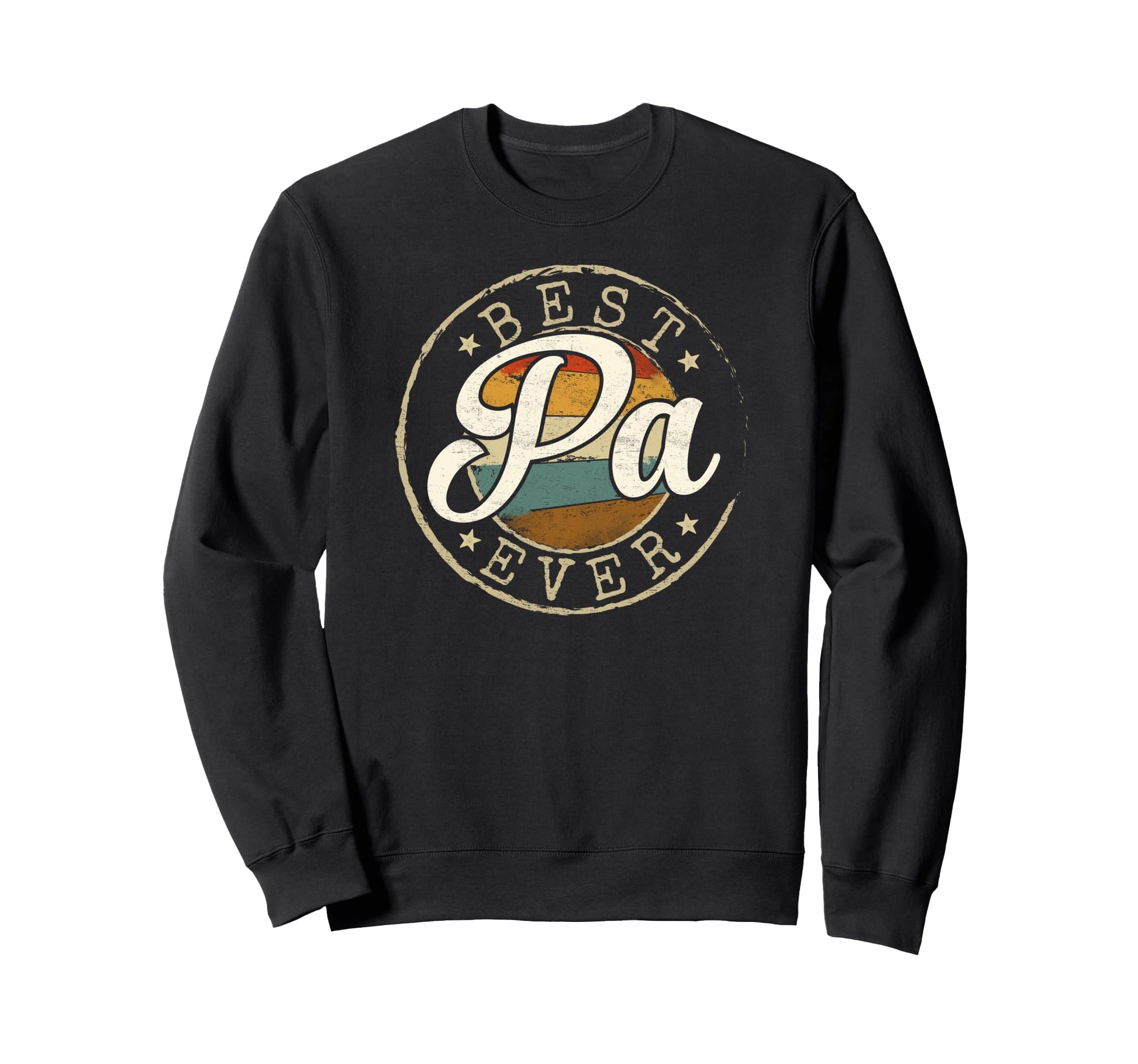Best Pa Ever Stamp Fathers Day Dad Sweatshirt - Custom Art Print Men Women - T-Shirt, Sweatshirt, Hoodie