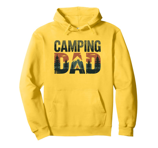 Camping Dad Bushcraft Outdoor Hiking Hoodie - Trendy Graphic for Adults - T-Shirt, Sweatshirt, Hoodie