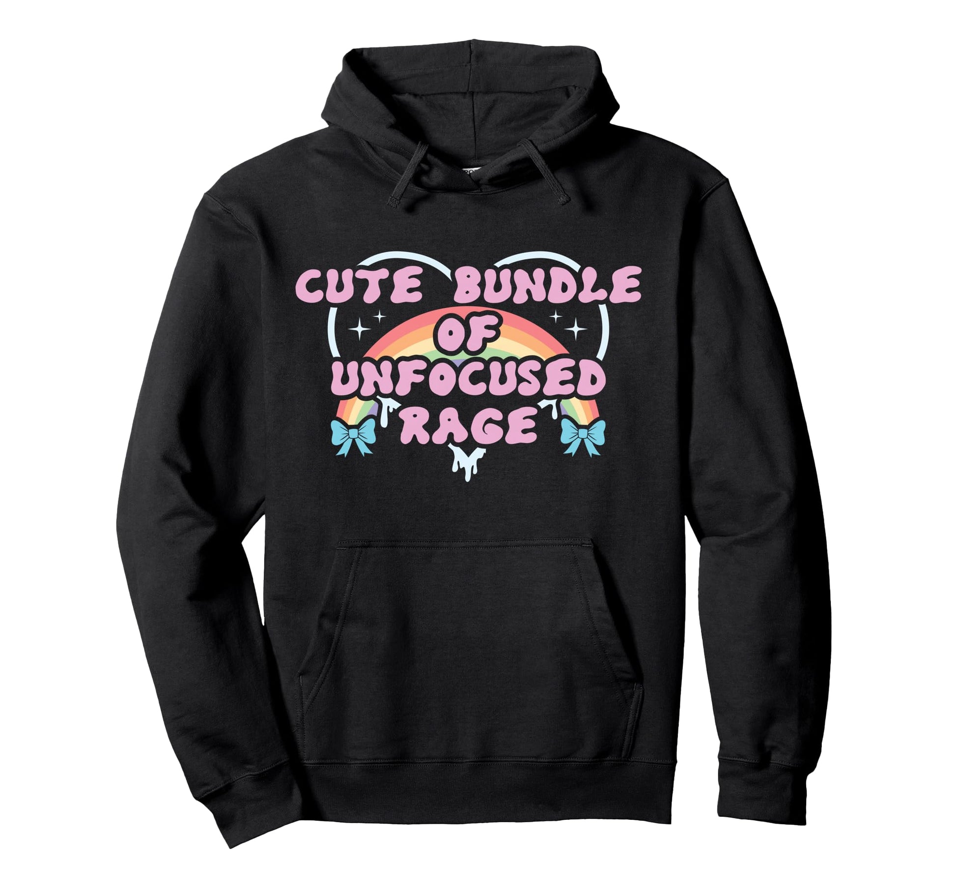 Bundle Unfocused Rage Funny Pastel Goth Hoodie - Trendy Graphic Men Women - T-Shirt, Sweatshirt, Hoodie