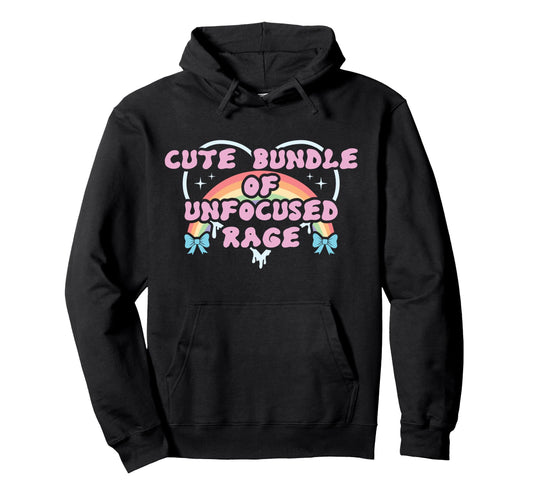 Bundle Unfocused Rage Funny Pastel Goth Hoodie - Trendy Graphic Men Women - T-Shirt, Sweatshirt, Hoodie