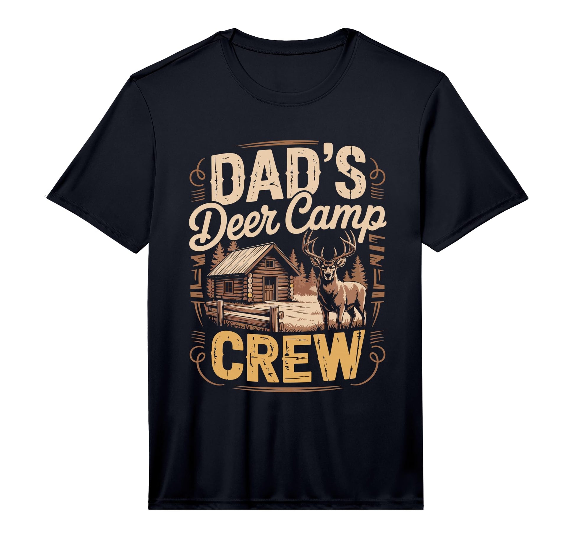 Mens Dads Deer Camp Crew Hunting T-Shirt - Fun Novelty Design for Adults - T-Shirt, Sweatshirt, Hoodie