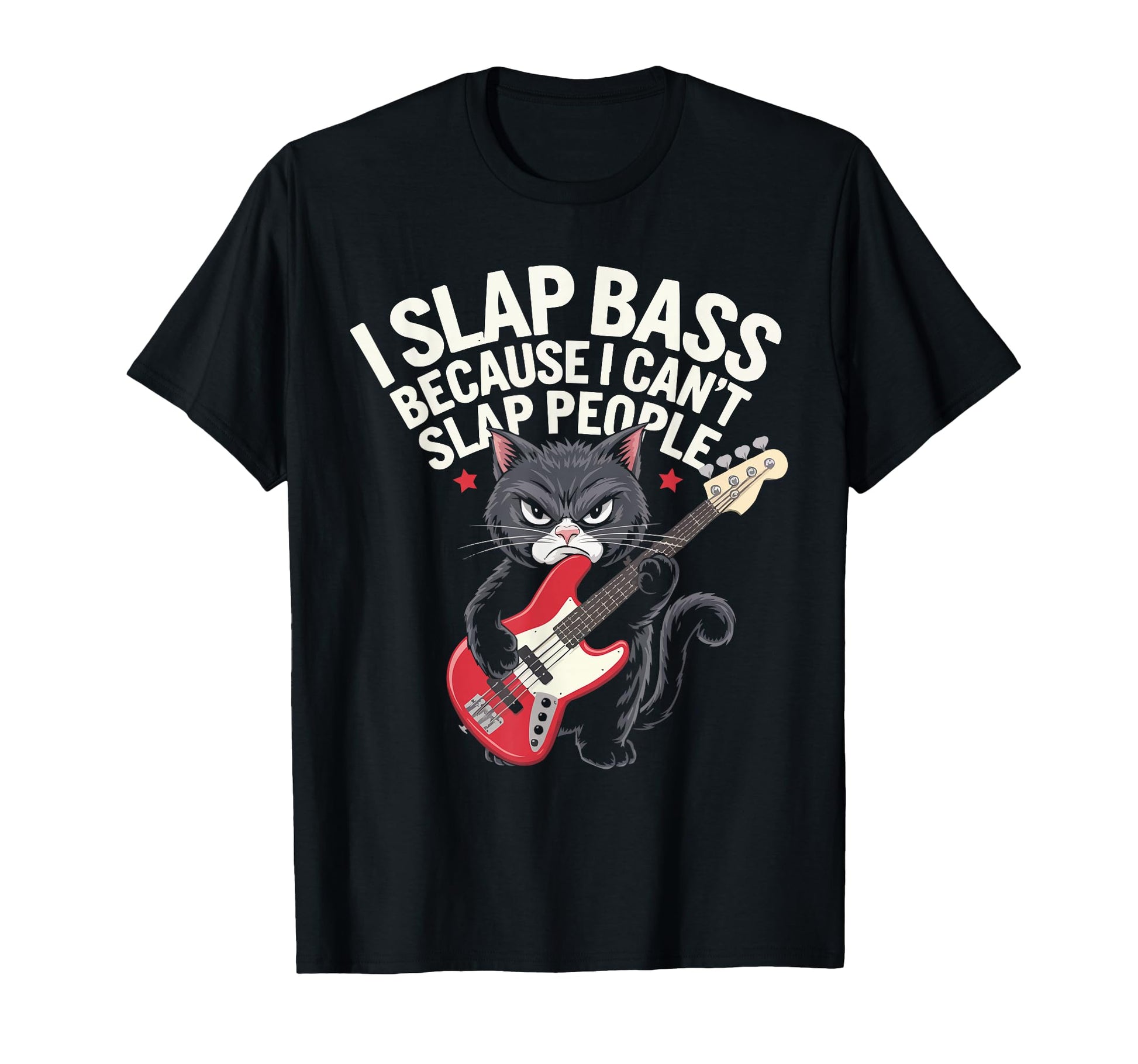 Cat Owner Guitar Player Guitarist T-Shirt - Novelty Apparel for Adults - T-Shirt, Sweatshirt, Hoodie