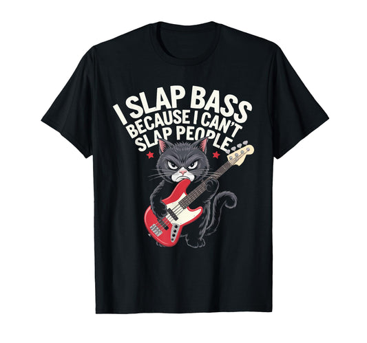 Cat Owner Guitar Player Guitarist T-Shirt - Novelty Apparel for Adults - T-Shirt, Sweatshirt, Hoodie