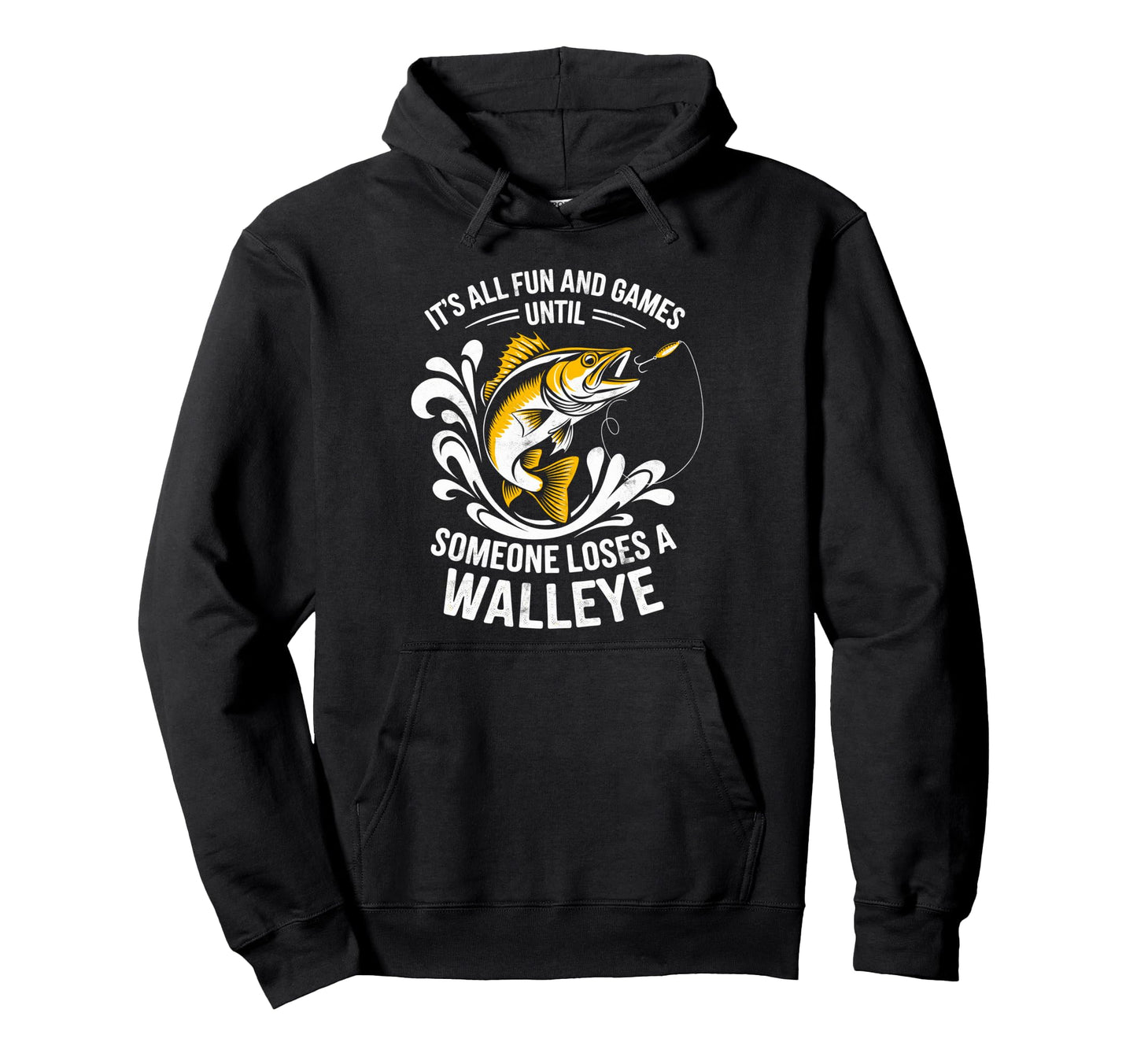 Funny Walleye Fishing Lover Fish Fan Hoodie - Trendy Graphic Men Women - T-Shirt, Sweatshirt, Hoodie