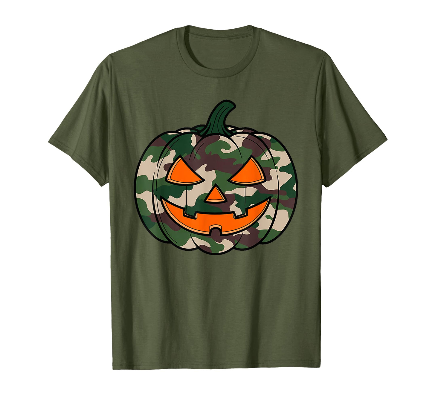 Camo Jack O Lantern Halloween Shirts T-Shirt - Casual Everyday Wear Unisex - T-Shirt, Sweatshirt, Hoodie