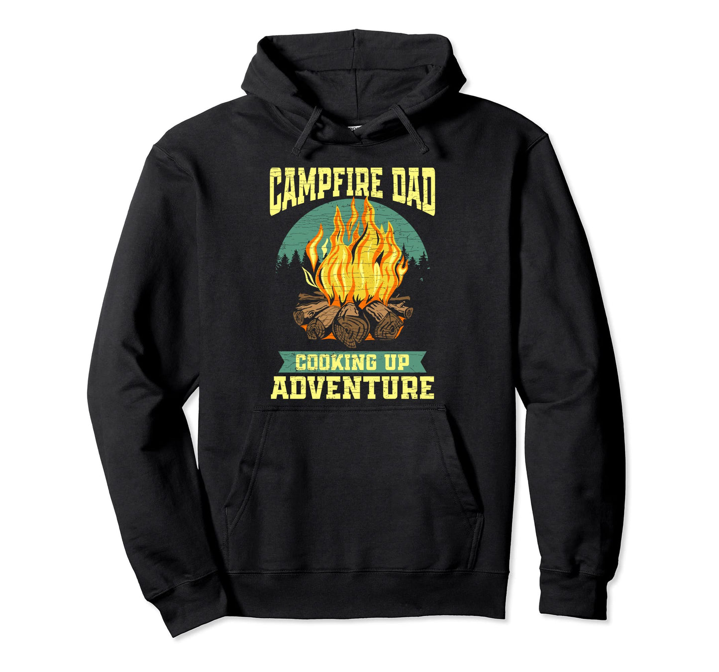 Camp Dad Camping Hoodie - Fun Novelty Design for Adults - T-Shirt, Sweatshirt, Hoodie