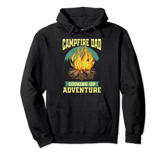 Camp Dad Camping Hoodie - Fun Novelty Design for Adults - T-Shirt, Sweatshirt, Hoodie
