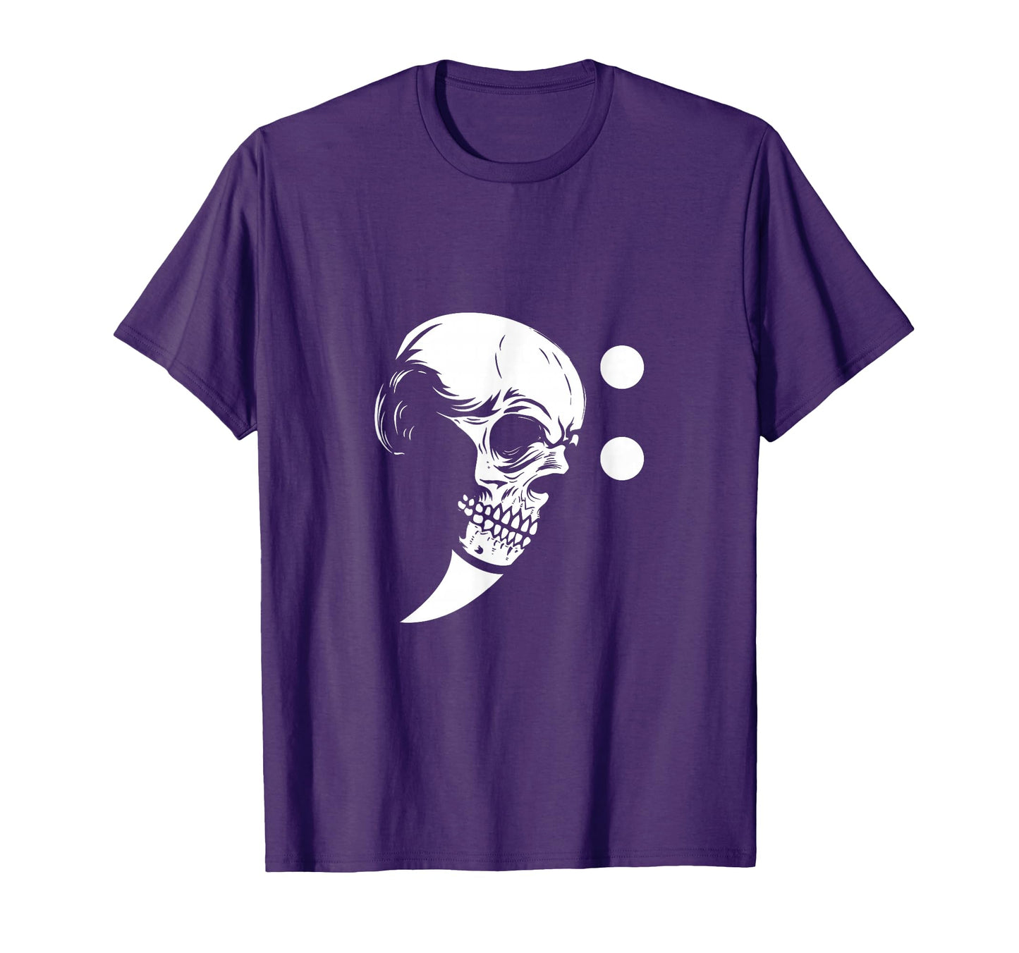 Musicians Treble Clef Skull Music Notes T-Shirt - Unique Graphic Men Women - T-Shirt, Sweatshirt, Hoodie