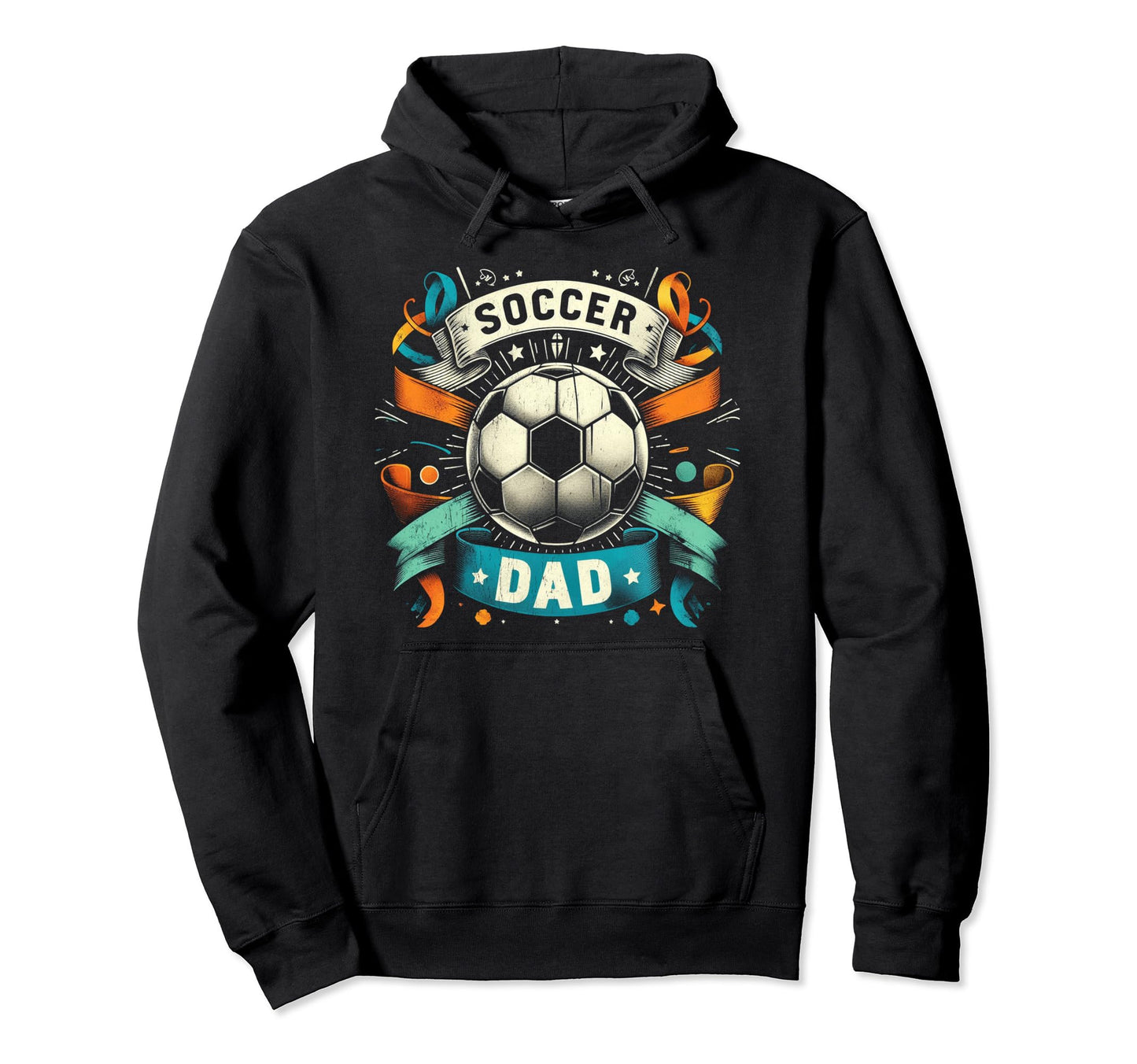 Soccer Dad Family Matching Dad Fathers Day Hoodie - Graphic Print Unisex - T-Shirt, Sweatshirt, Hoodie