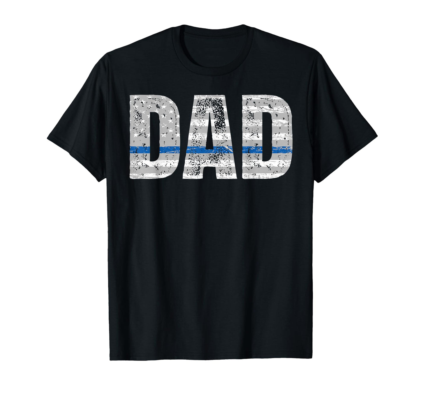 Police Dad Fathers Day Patriotic T-Shirt - Aesthetic Graphic Men Women - T-Shirt, Sweatshirt, Hoodie