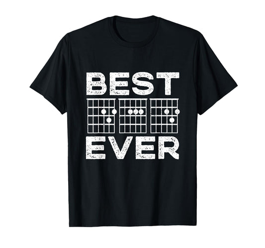 Best Dad Ever Guitar Chords Guitarist T-Shirt - Aesthetic Graphic Unisex - T-Shirt, Sweatshirt, Hoodie