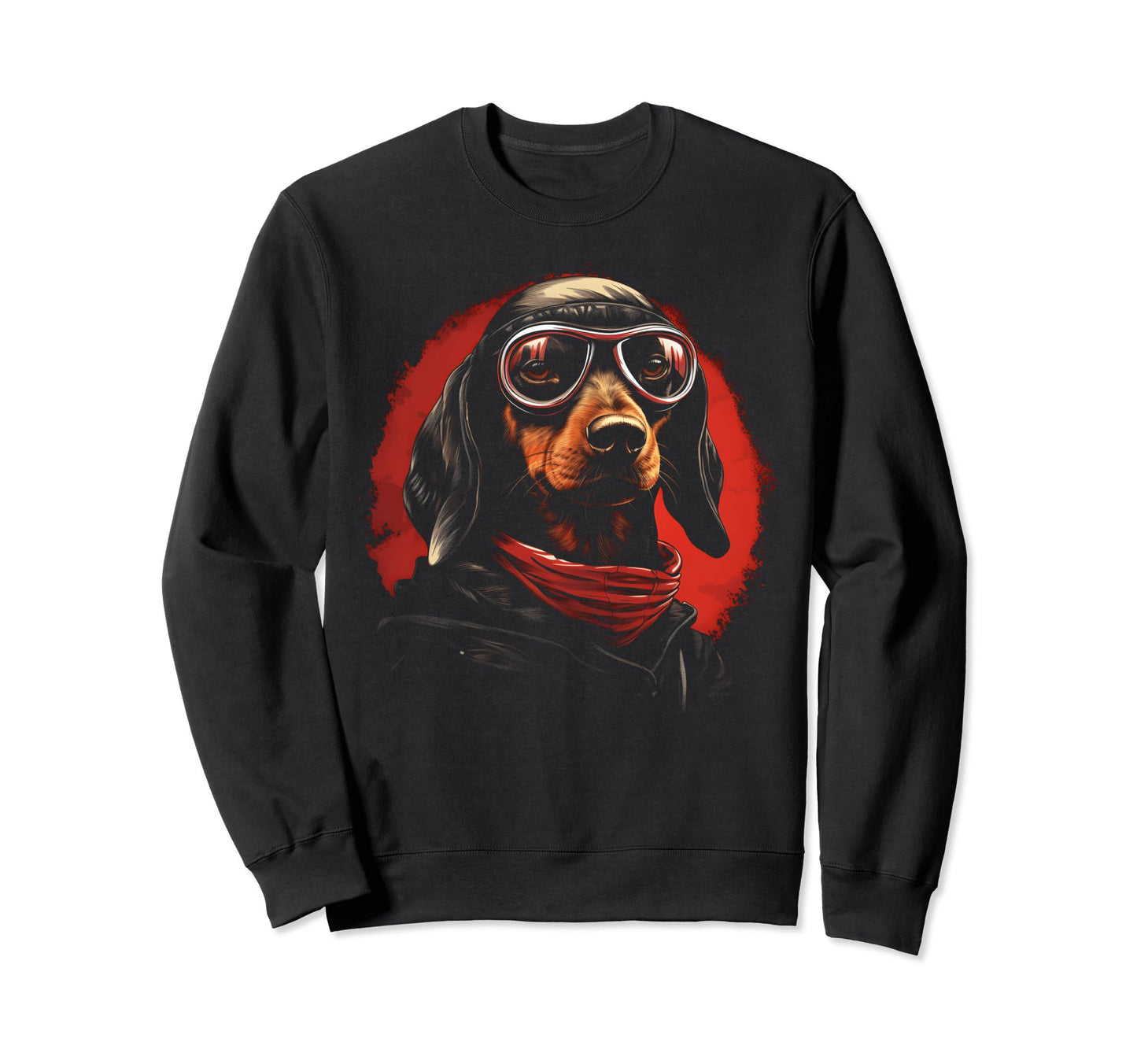 Motorcycle Dad Biker Dog Funny Sweatshirt - Streetwear Style for Adults - T-Shirt, Sweatshirt, Hoodie