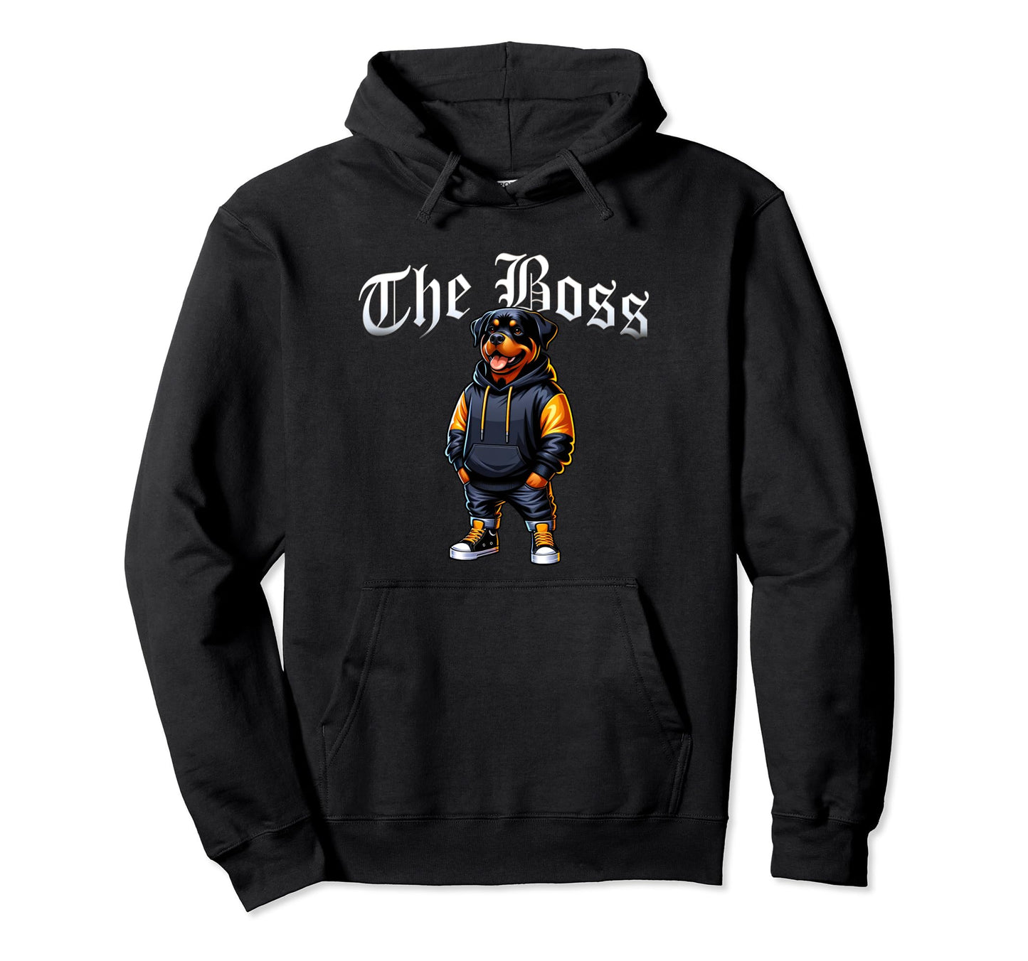 Rottweiler Dog Boss Jacket Outfit Dog Hoodie - Trendy Graphic Men Women - T-Shirt, Sweatshirt, Hoodie