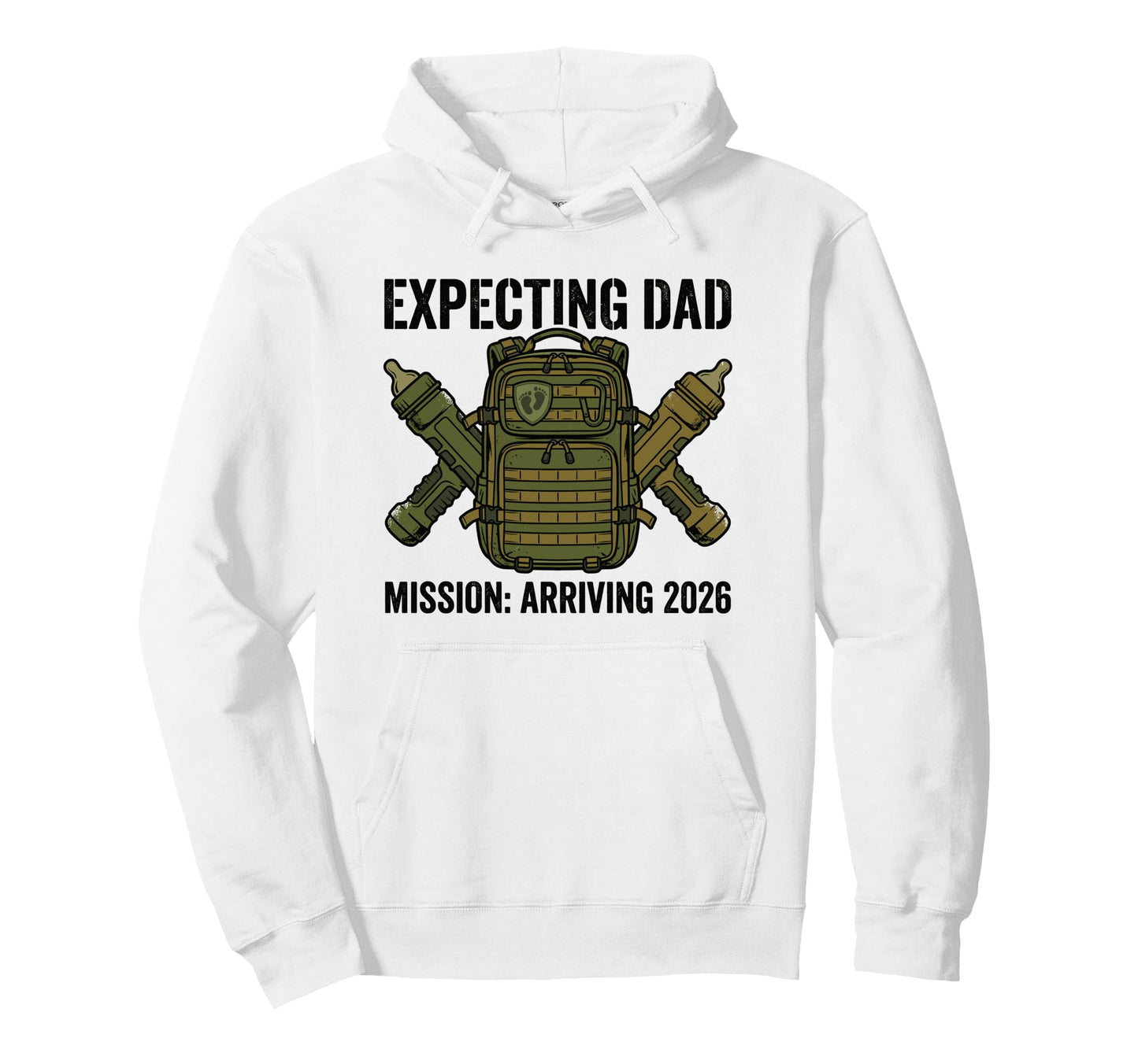 Expecting Dad 2026 Fatherhood Mission Hoodie - Trendy Graphic Unisex - T-Shirt, Sweatshirt, Hoodie