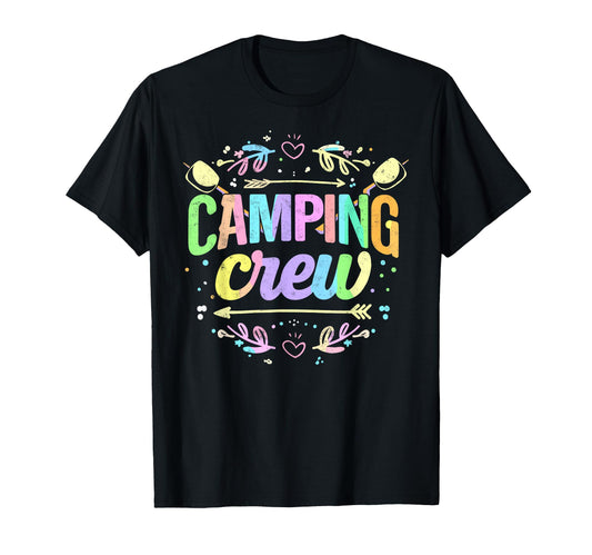 Camping Crew Group Matching Funny Hiking T-Shirt - Graphic Print Unisex - T-Shirt, Sweatshirt, Hoodie