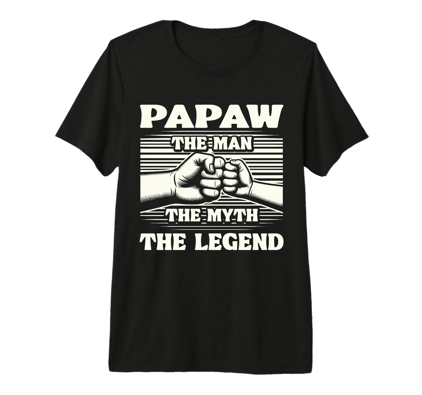 Mens Papaw Myth Legend Dad Grandpa Tri T-Shirt - Trendy Graphic Unisex - T-Shirt, Sweatshirt, Hoodie