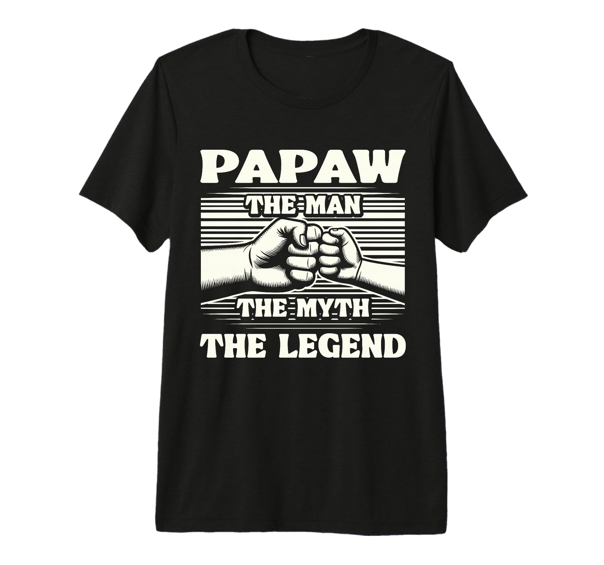 Mens Papaw Myth Legend Dad Grandpa Tri T-Shirt - Trendy Graphic Unisex - T-Shirt, Sweatshirt, Hoodie