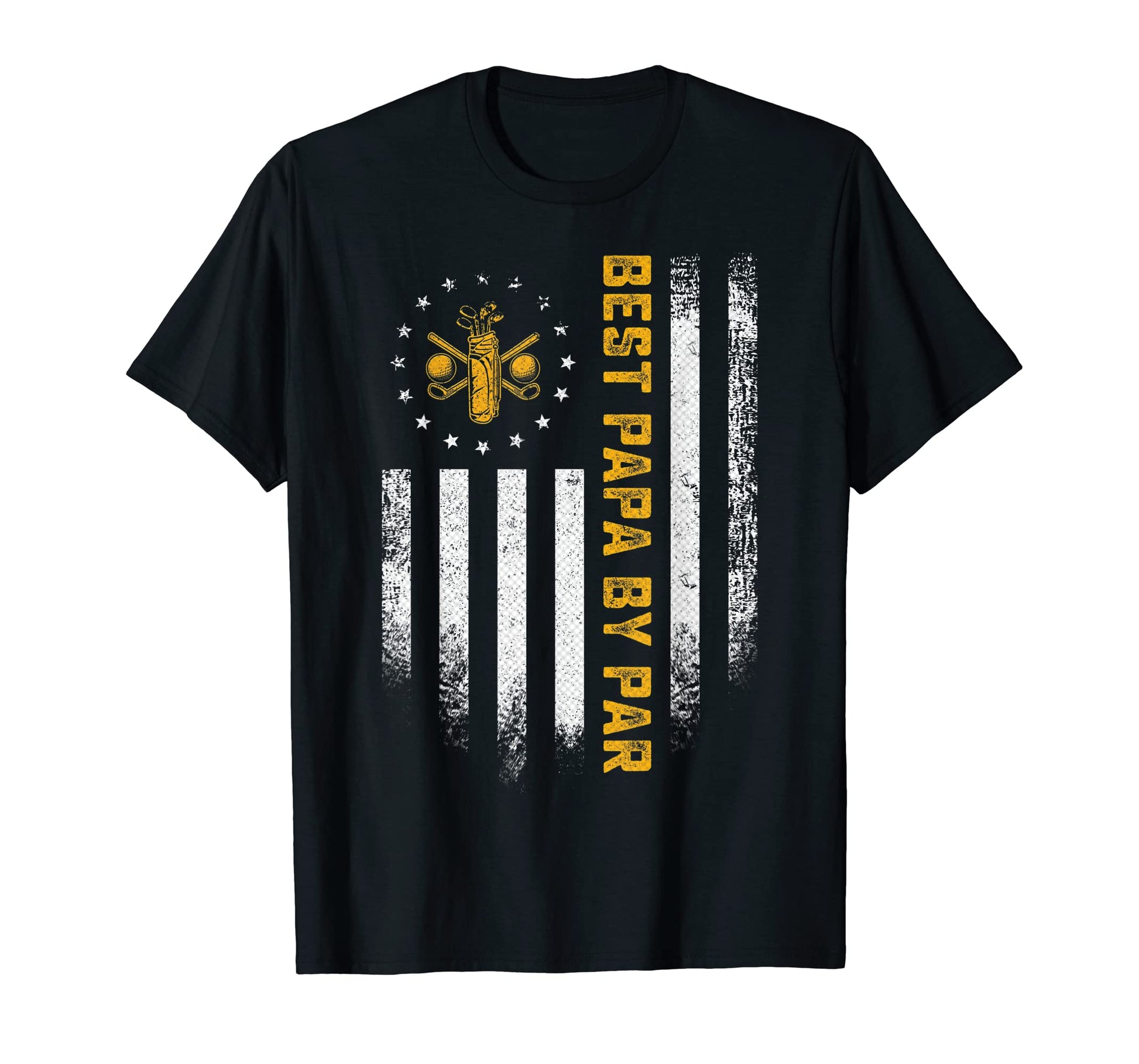 Usa American Flag Best Papa Par T-Shirt - Casual Everyday Wear for Adults - T-Shirt, Sweatshirt, Hoodie