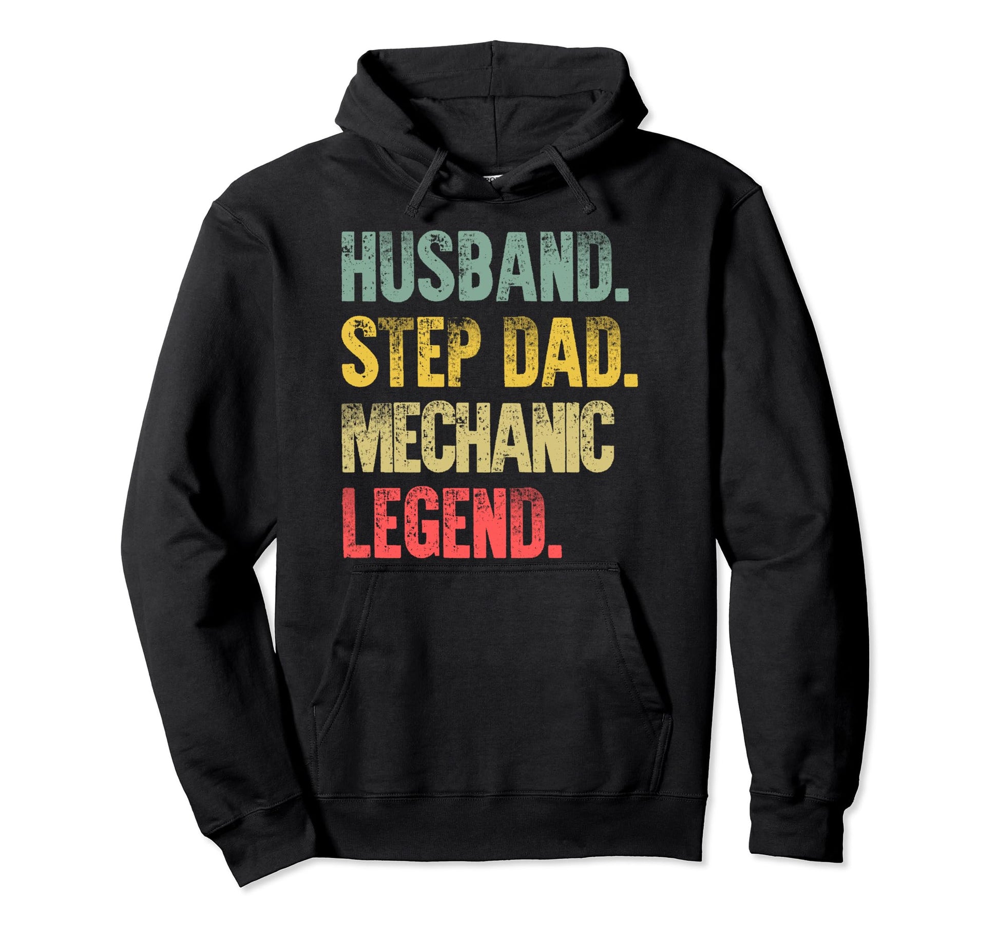 Funny Husband Step Dad Mechanic Legend Hoodie - Unique Graphic for Adults - T-Shirt, Sweatshirt, Hoodie