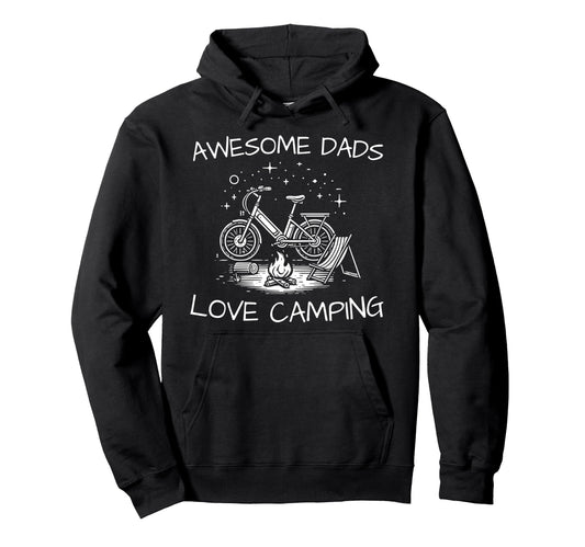Awesome Dads Love Camping Under Stars Hoodie - Trendy Graphic Men Women - T-Shirt, Sweatshirt, Hoodie
