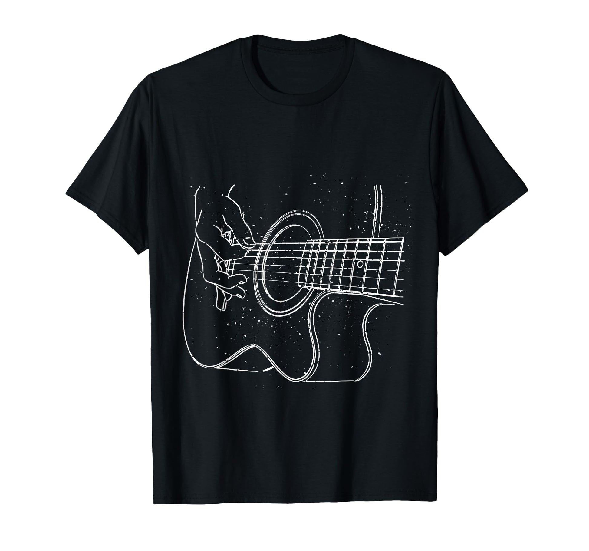 Rocking Acoustic Guitar Music Musician T-Shirt - Graphic Print Men Women - T-Shirt, Sweatshirt, Hoodie