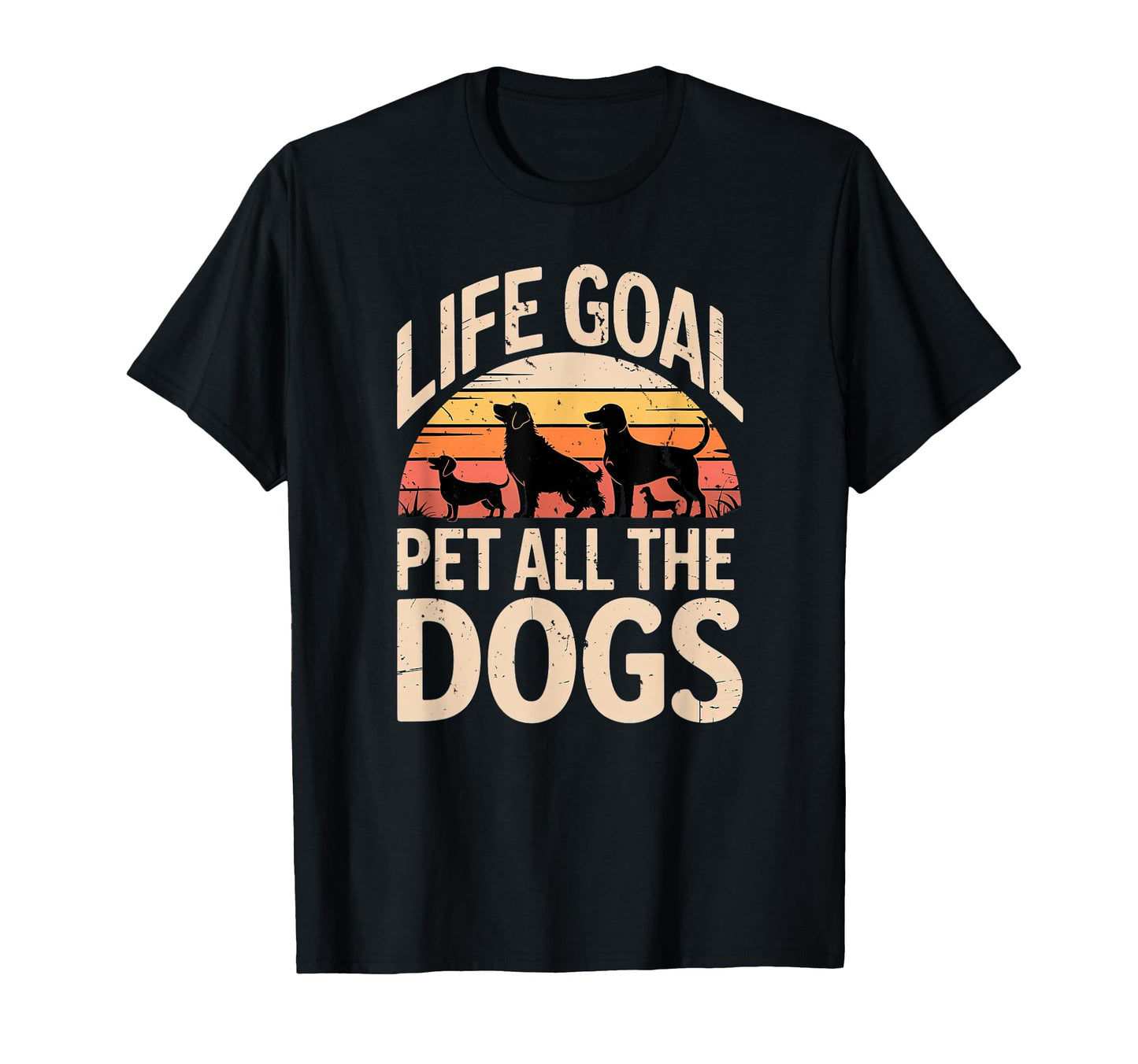 Life Goal Pet All Dogs Hiking Dog Lover T-Shirt - Trendy Graphic for Adults - T-Shirt, Sweatshirt, Hoodie