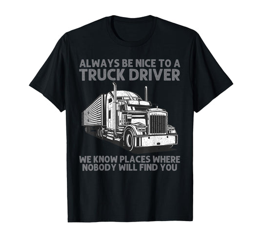 Best Truck Driver Art Dad Trucking T-Shirt - Aesthetic Graphic for Adults - T-Shirt, Sweatshirt, Hoodie