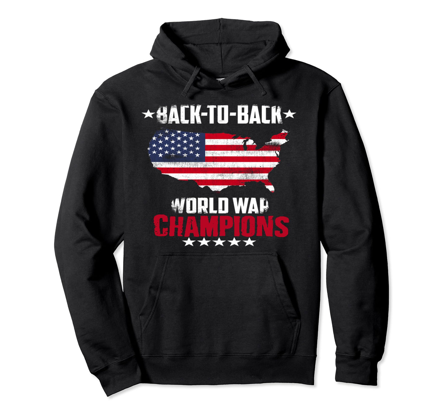 World War Veteran Champions Back To Hoodie - Streetwear Style Men Women - T-Shirt, Sweatshirt, Hoodie