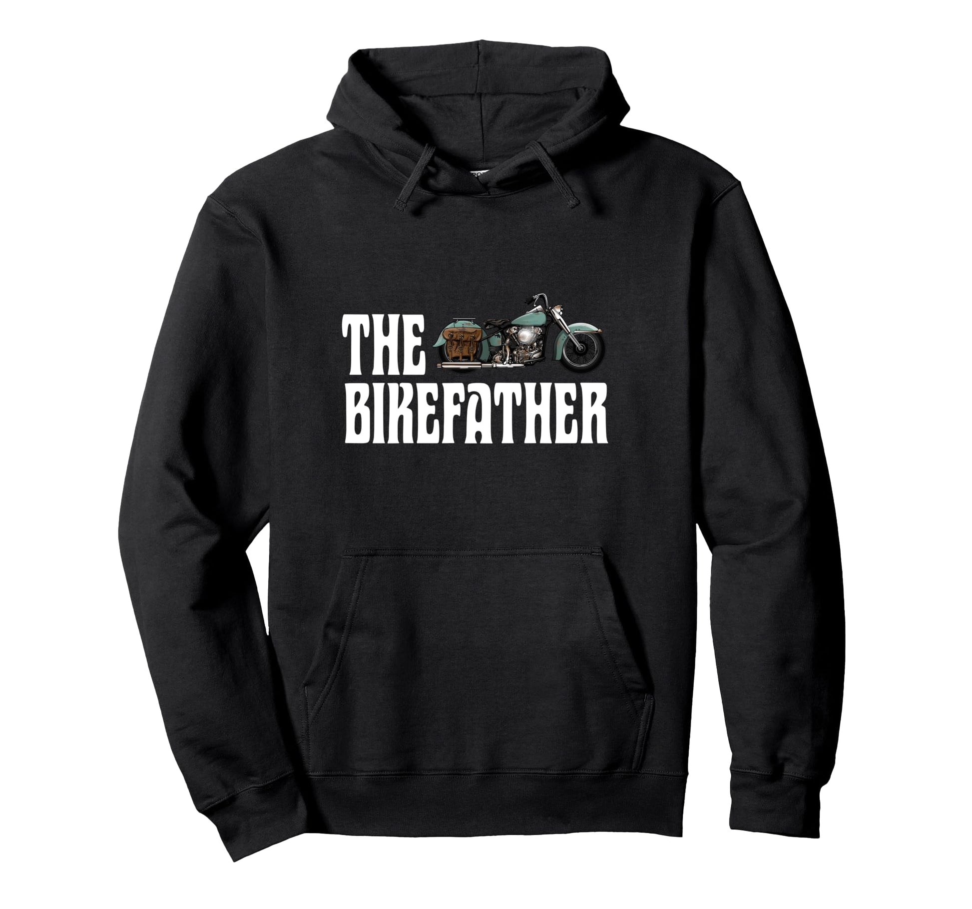 Biker Bikefather Biker Dad Funny Motorcycle Hoodie - Novelty Apparel Unisex - T-Shirt, Sweatshirt, Hoodie