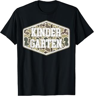 Camo Kindergarten Boy Back to School Students Teachers T-Shirt Unisex T-shirt, Sweatshirt, Hoodie, Long Sleeve Tee - T-Shirt, Sweatshirt, Hoodie