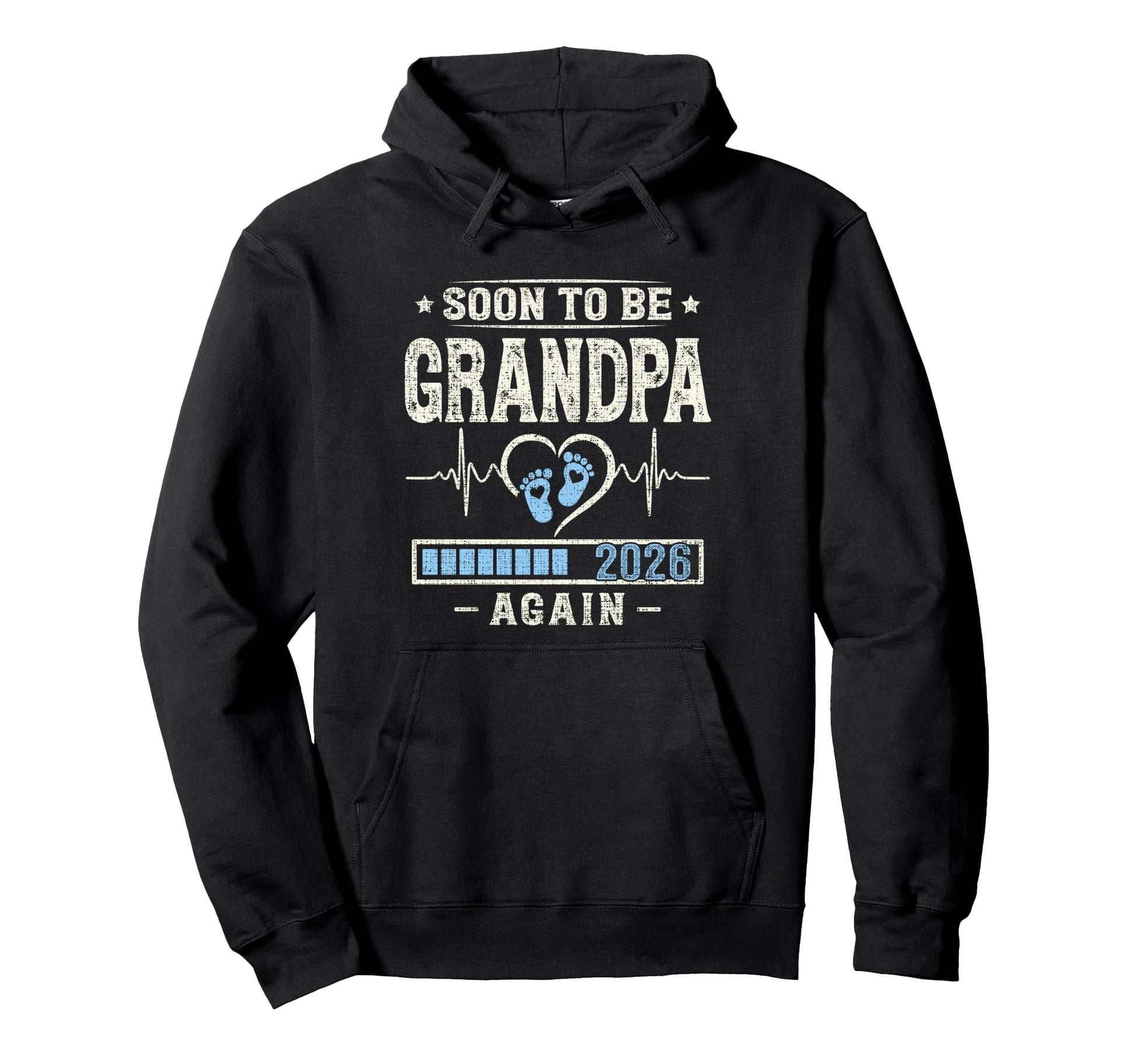 Soon To Be Grandpa Again 2026 Pregnancy Hoodie - Fun Novelty Design Unisex - T-Shirt, Sweatshirt, Hoodie