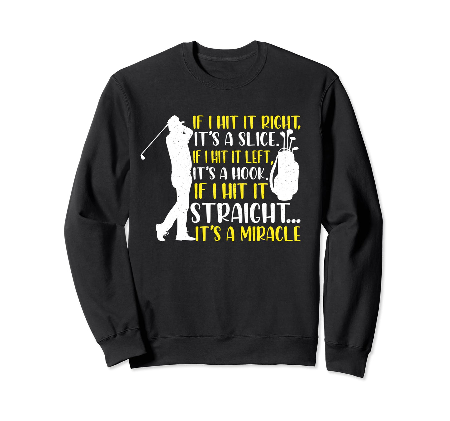 Golfer Dad Fathers Day Dad Party Sweatshirt - Graphic Print Men Women - T-Shirt, Sweatshirt, Hoodie