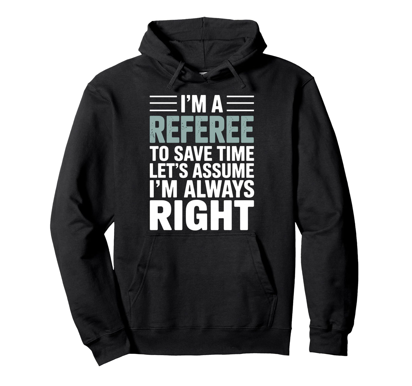 Funny Referee Art Soccer Football Hoodie - Minimalist Print Men Women - T-Shirt, Sweatshirt, Hoodie