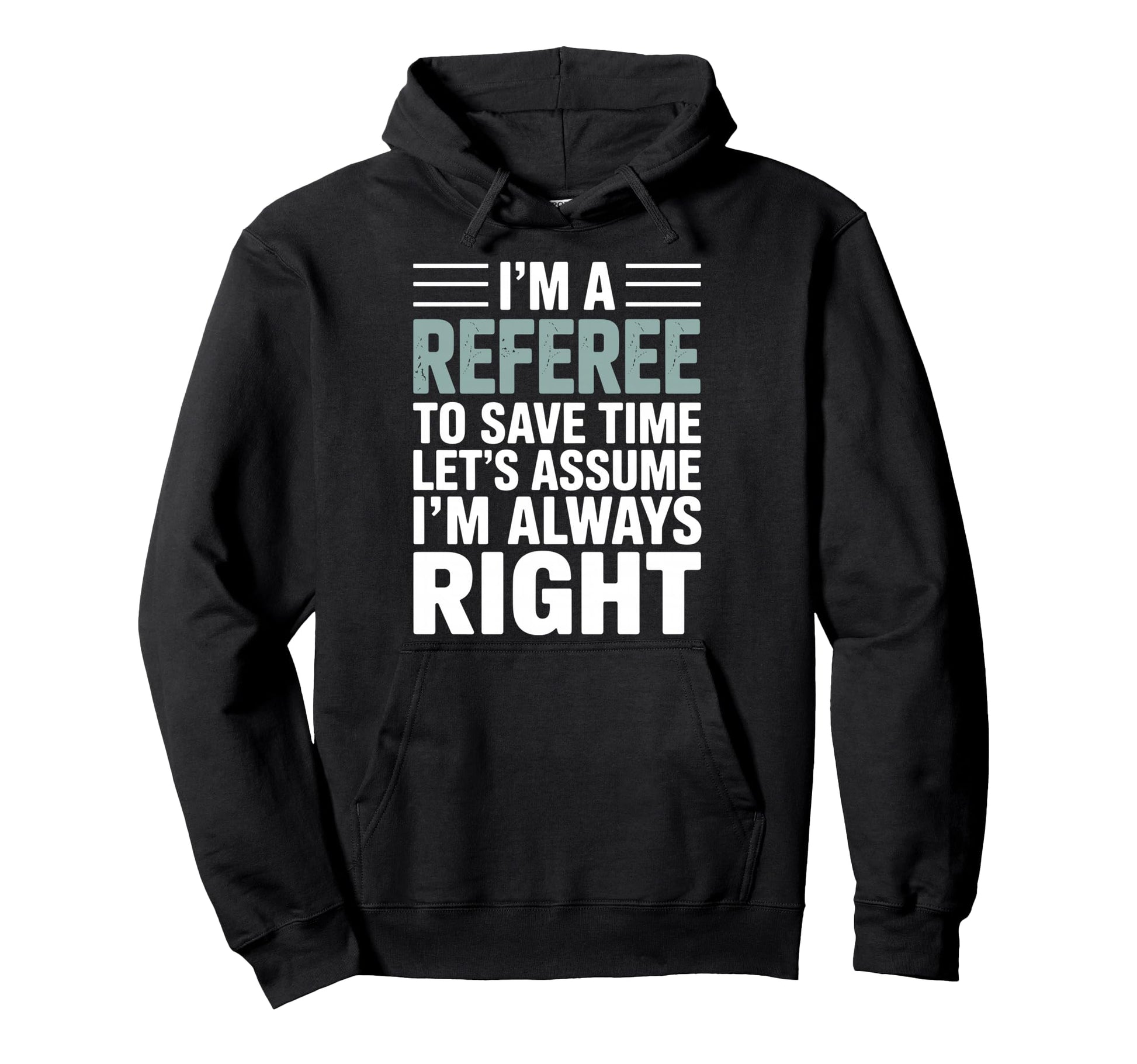Funny Referee Art Soccer Football Hoodie - Minimalist Print Men Women - T-Shirt, Sweatshirt, Hoodie